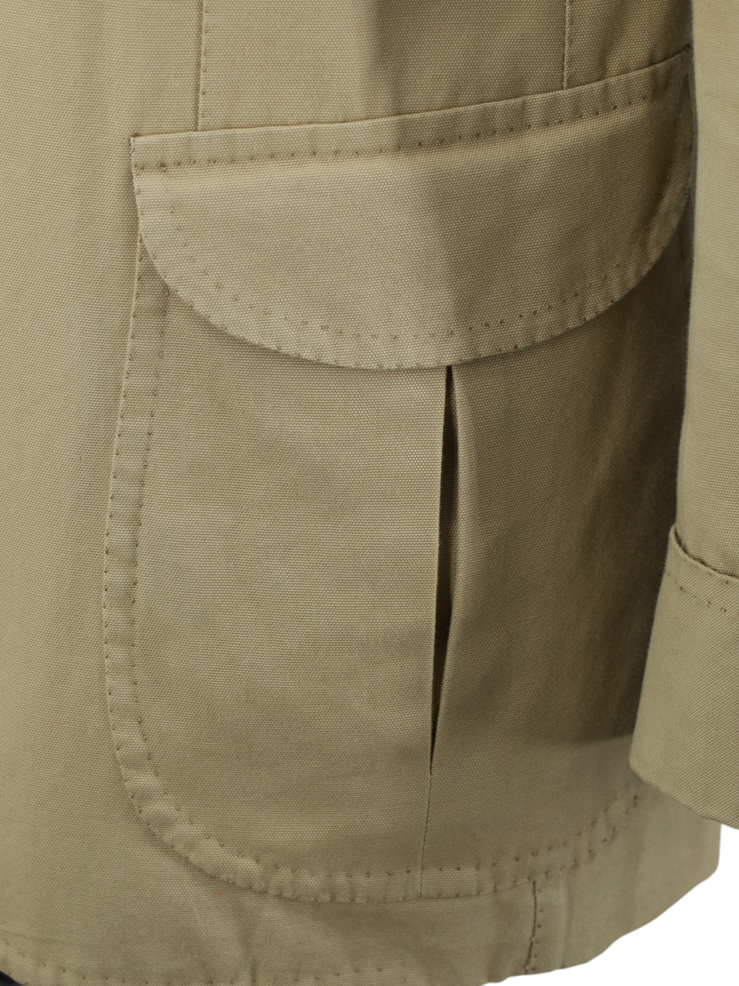 Orazio Luciano Beige Pure-Cotton Sartorial-Safari Jacket