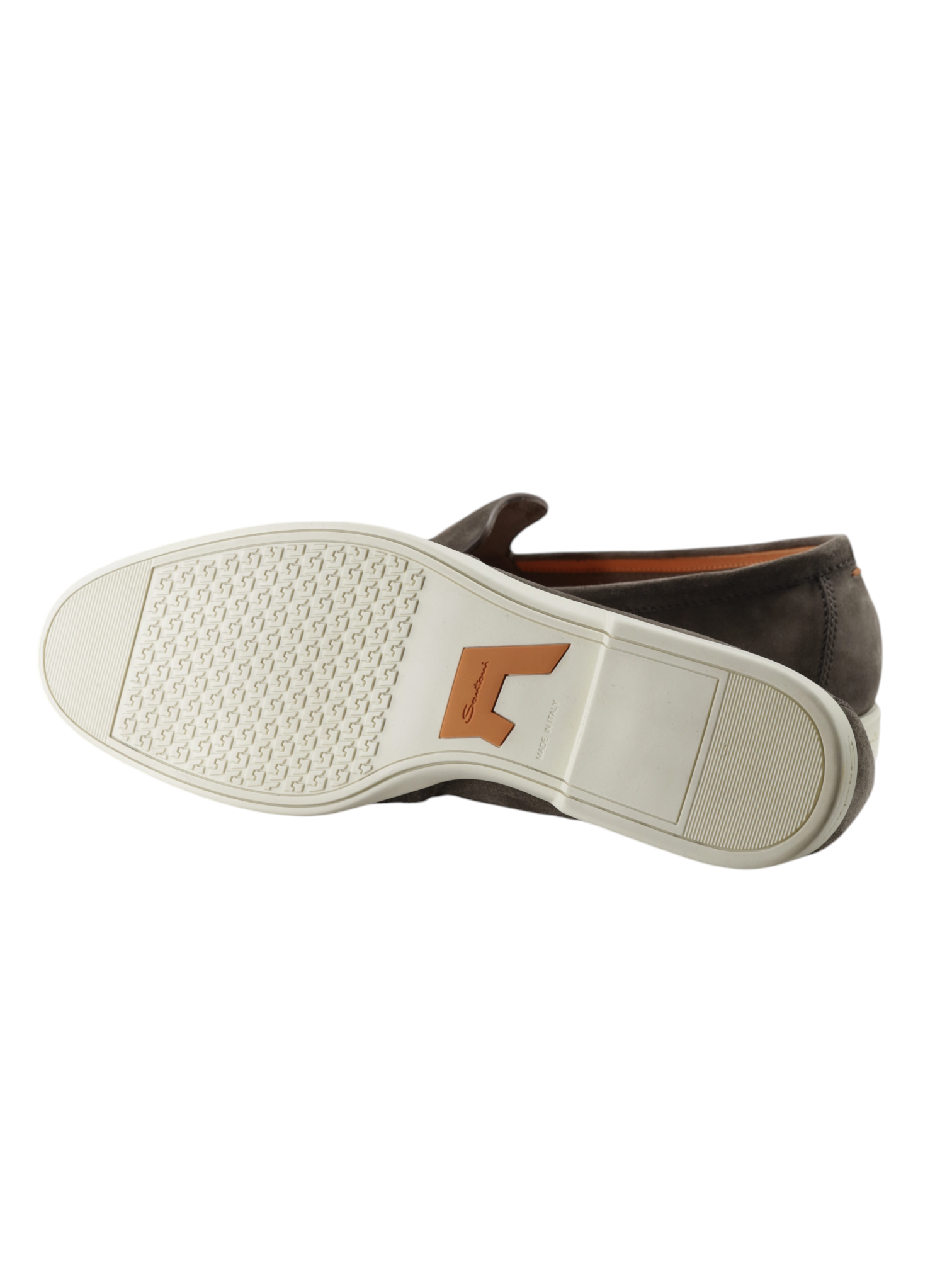 Santoni Greige Suede Malibu Loafer