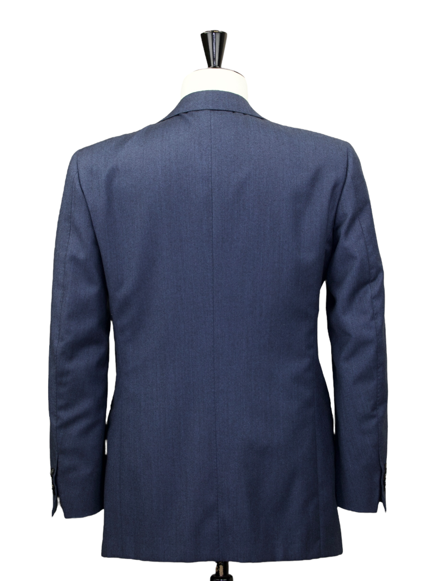 Cesare Attolini Steel Blue Plushy-Wool Pinpoint Jacket