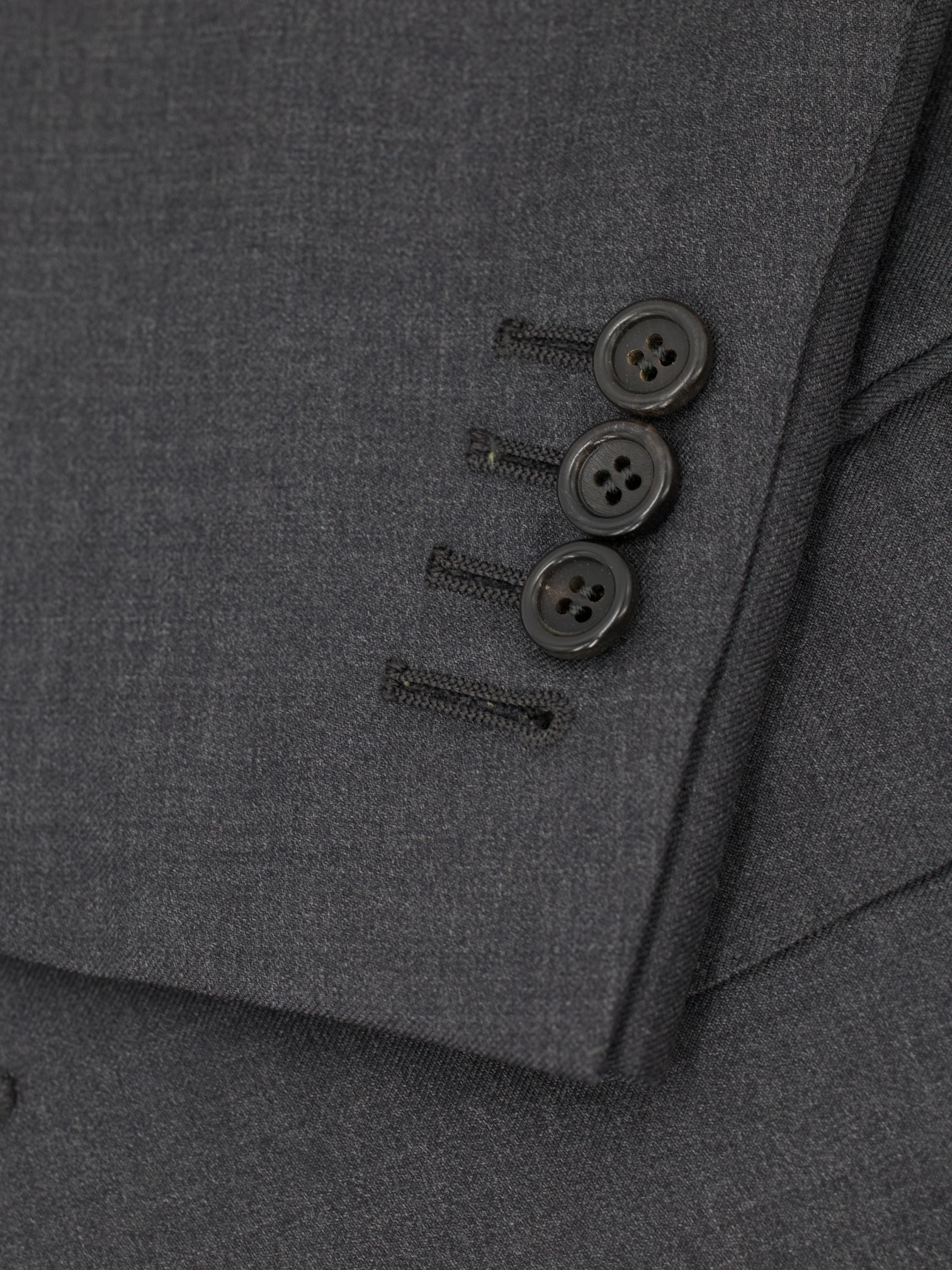 Canali Charcoal Fine-Wool Essential Twill Jacket