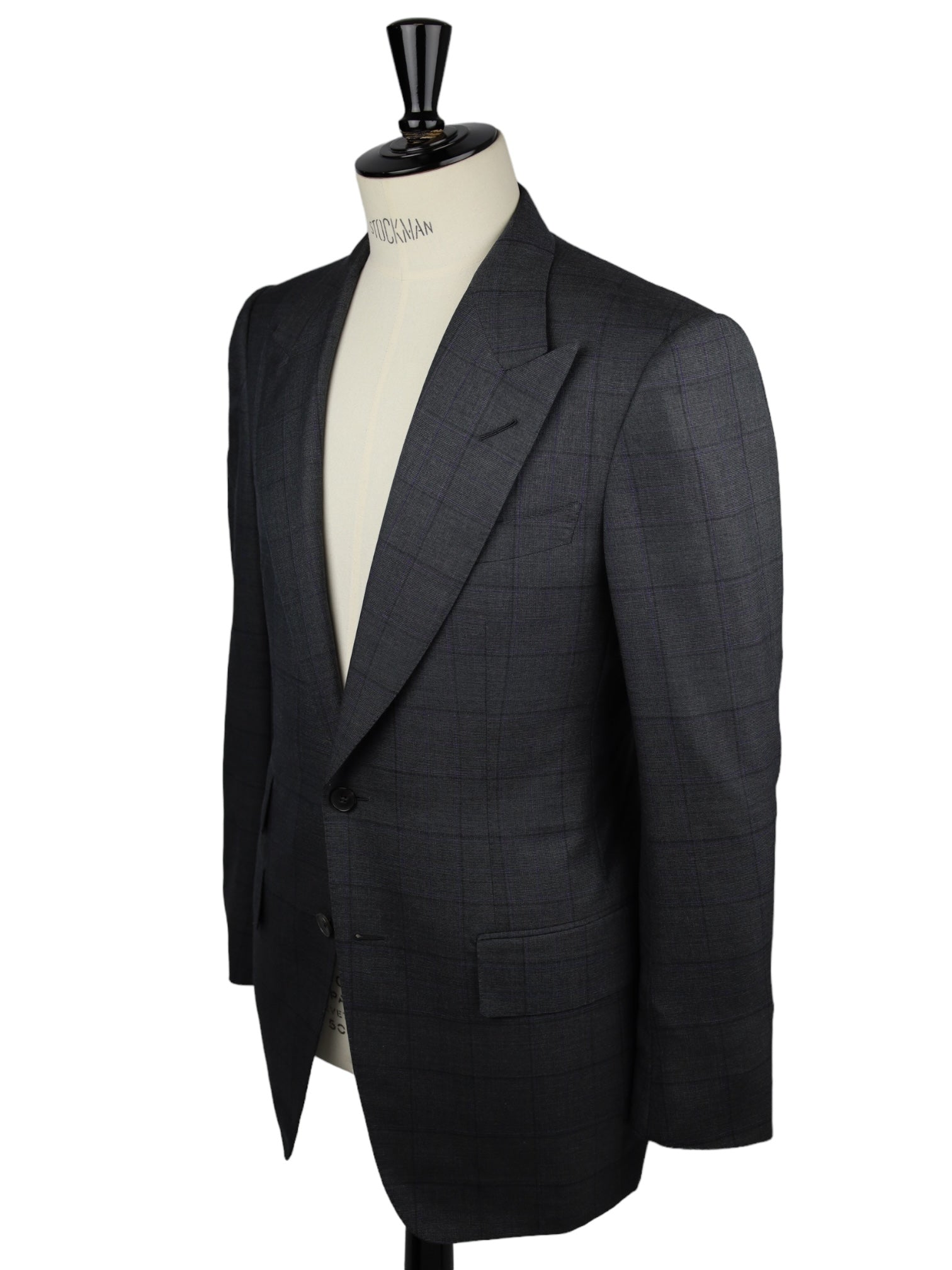 Tom Ford Grey Glenplaid Wool & Silk Suit