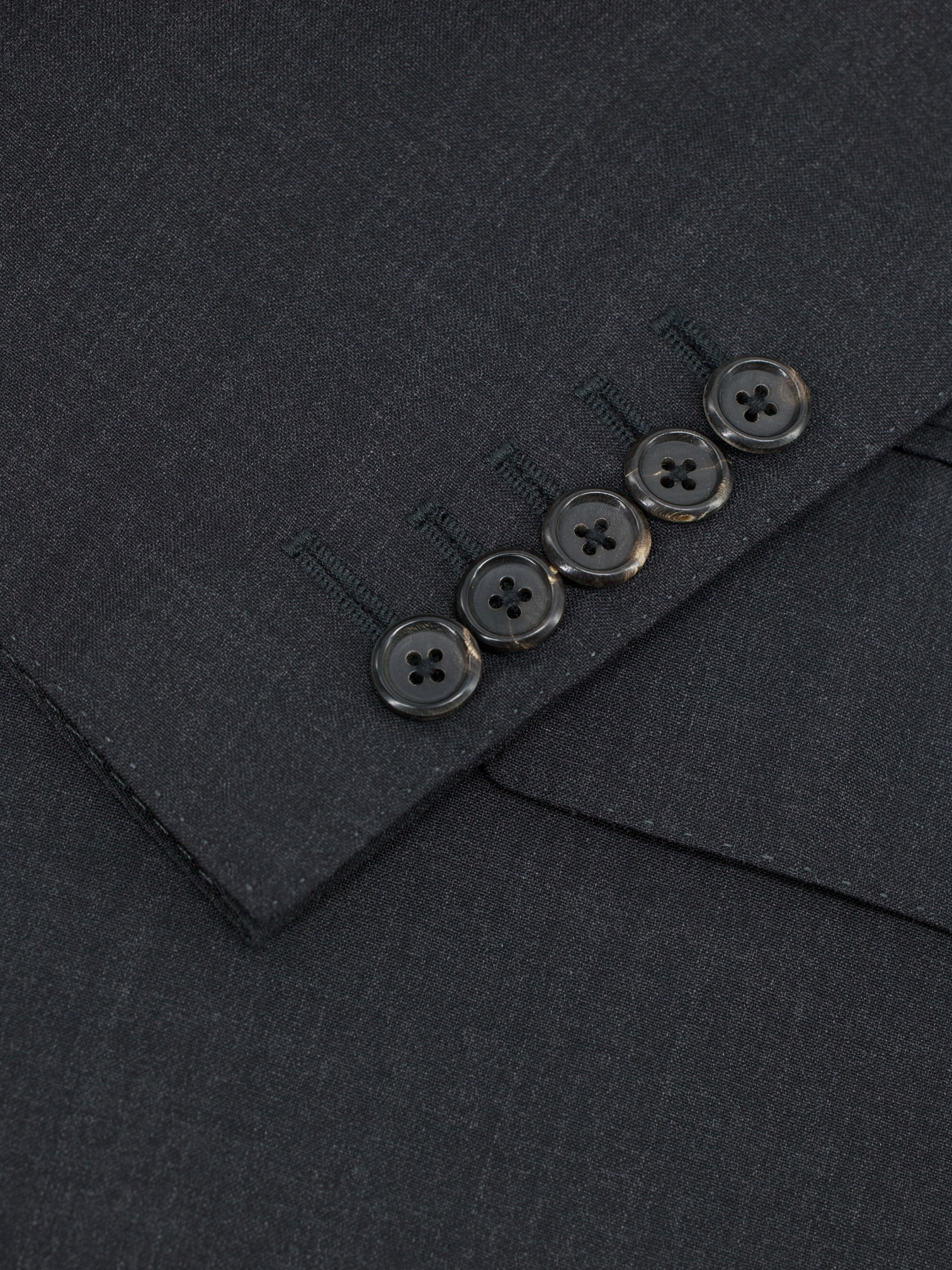 Tom Ford Anthracite Cool-Wool Plain Windsor Suit