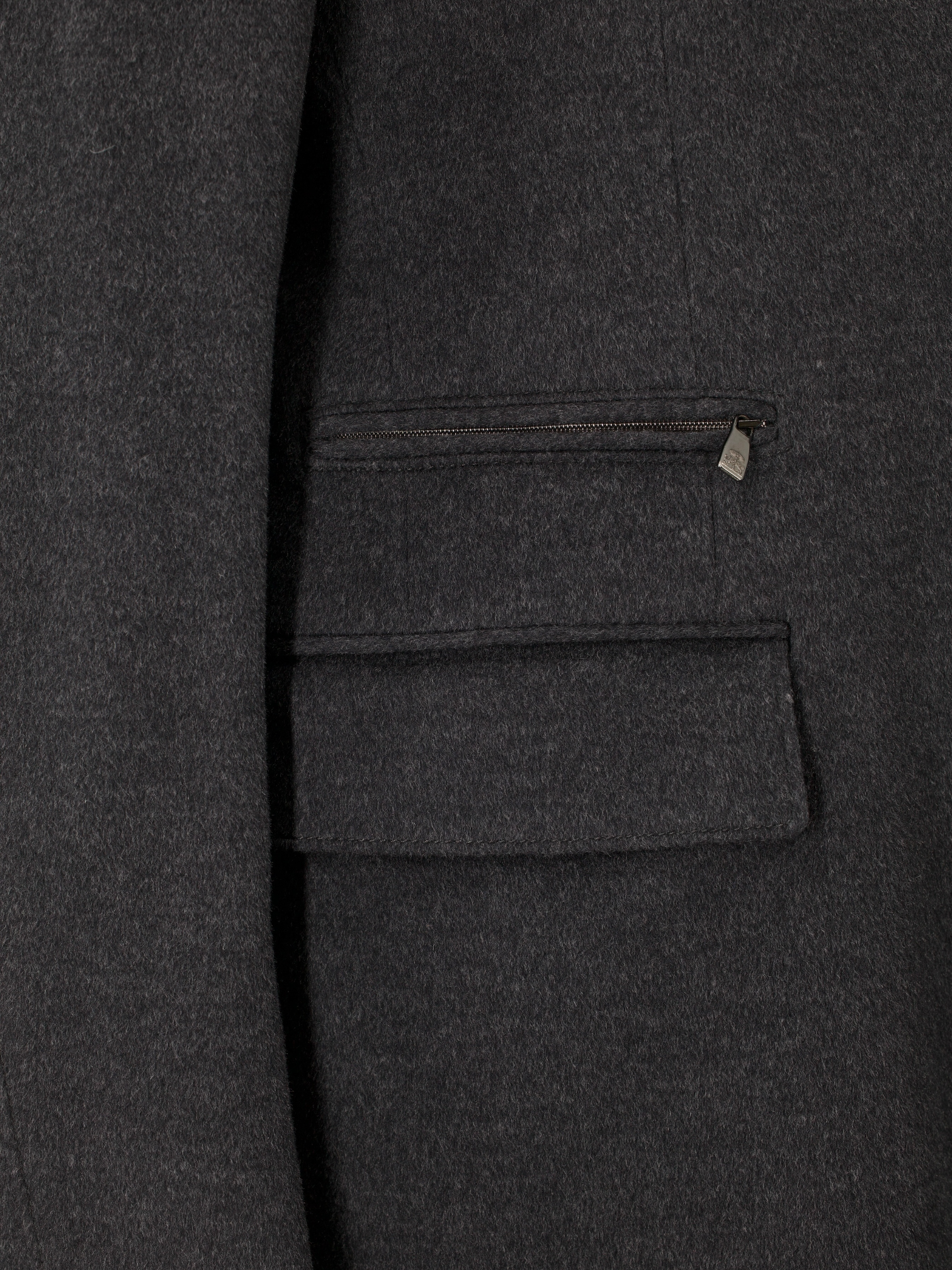Corneliani ID Grey Extrafine Virgin-Wool Windproof Overcoat