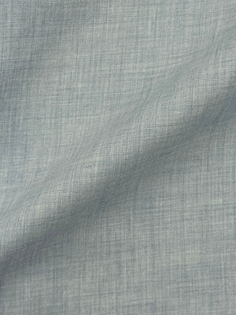 Fray Light Blue Cotton Cashmere Flannel Shirt
