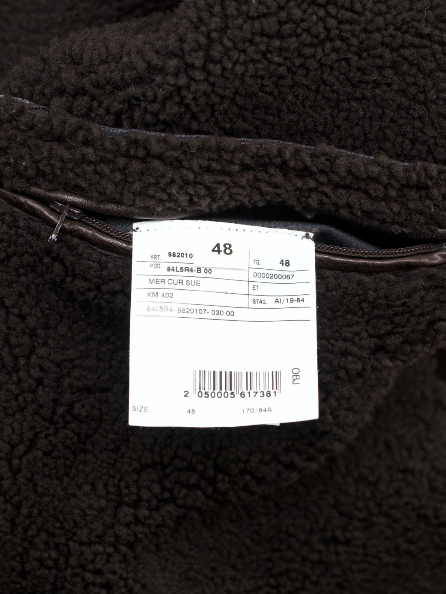 Corneliani Dark Brown Lambskin-Suède Lammy Blouson Jacket