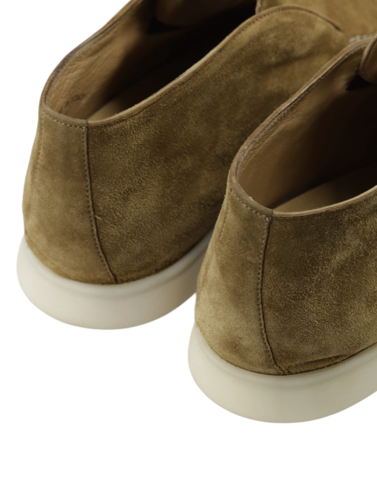 Loro Piana Light Wood Smoke Suede Open Walk Ankle Boot