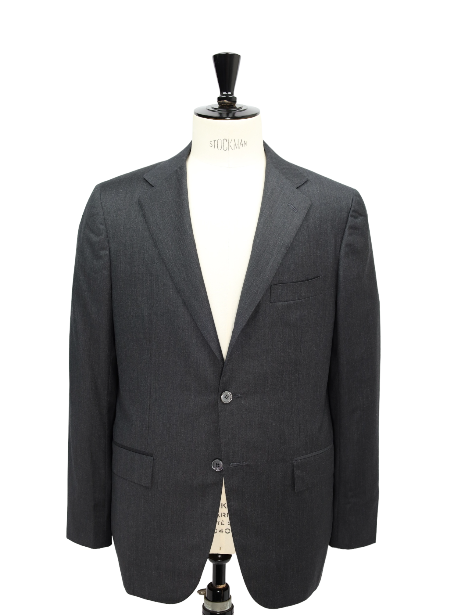 Kiton Dark Grey Pinpoint Suit