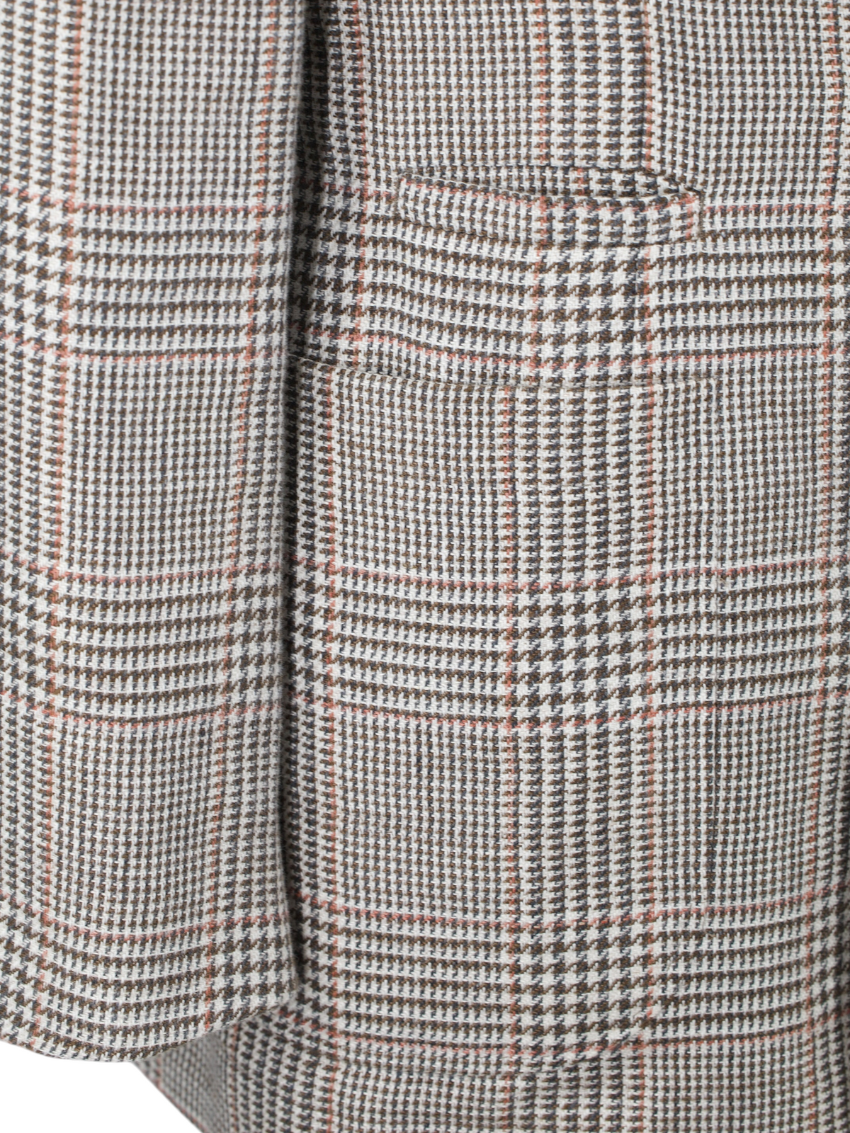 Brunello Cucinelli Brown Linen, Wool & Silk Double-Breasted Glenplaid Suit