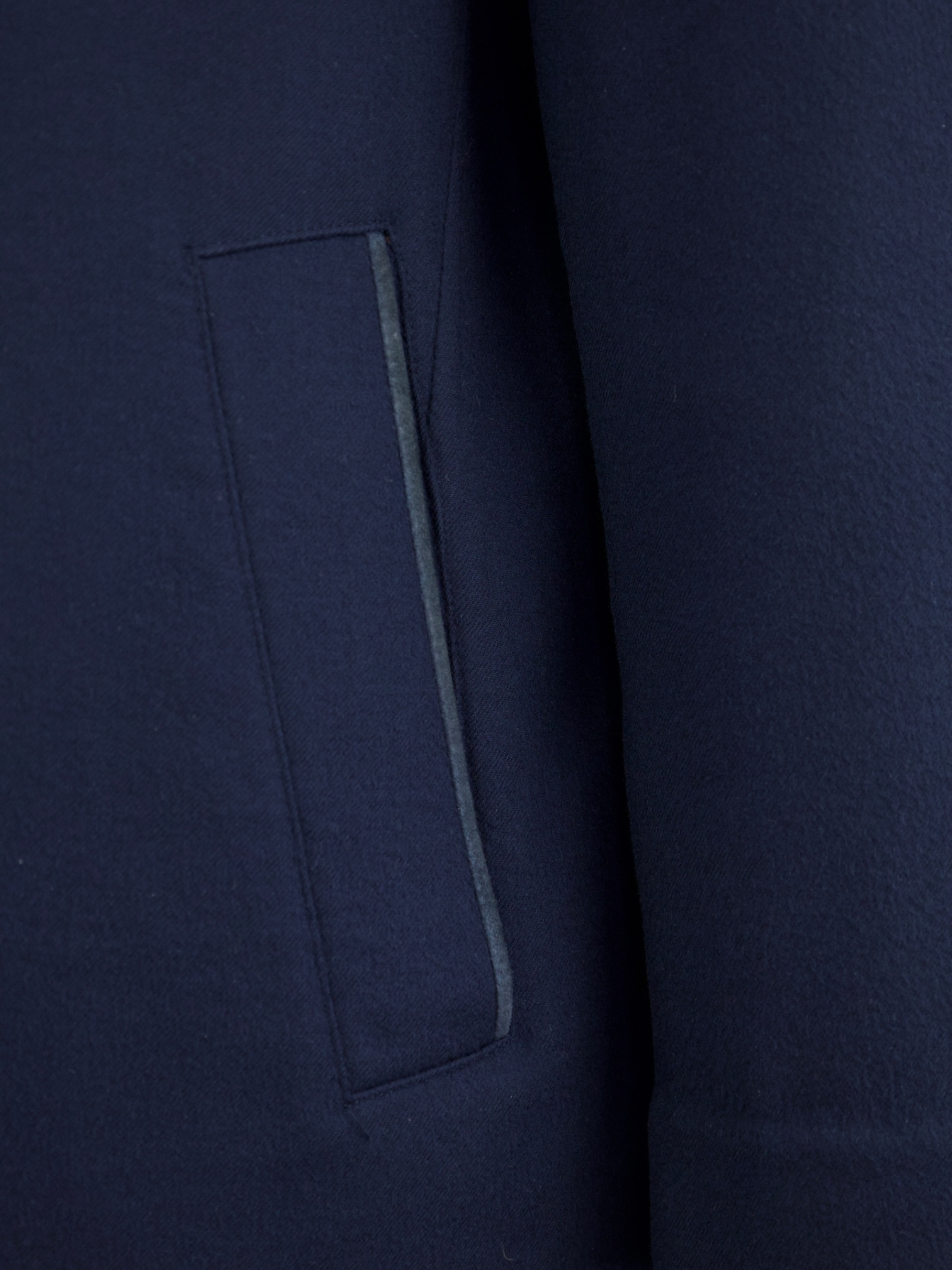 Loro Piana Navy Cashmere Rain System Overcoat