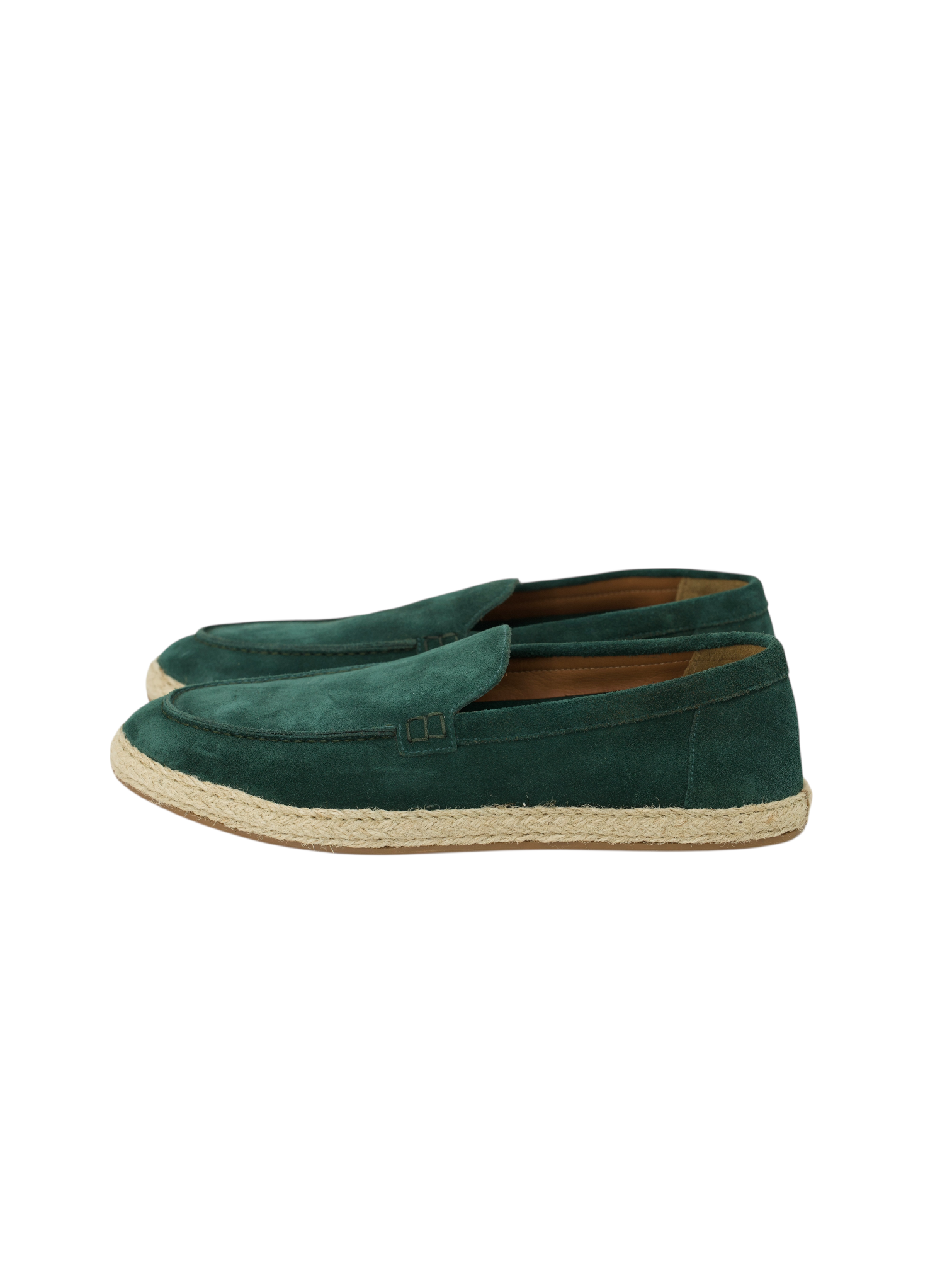 Doucal’s Emerald Green Suede Espadrilles