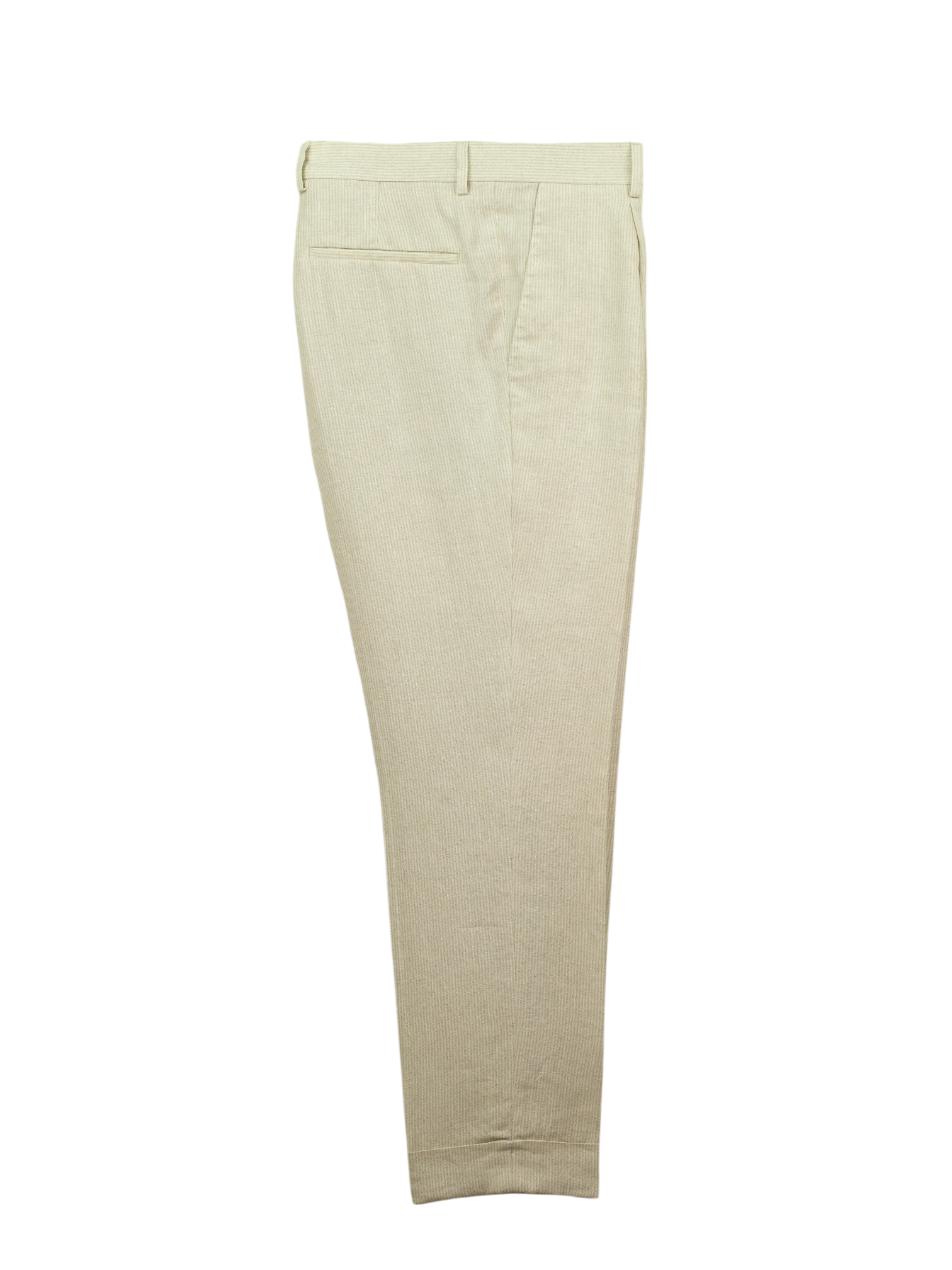 Brunello Cucinelli Greige Pure-Linen Micro-Stripe Suit