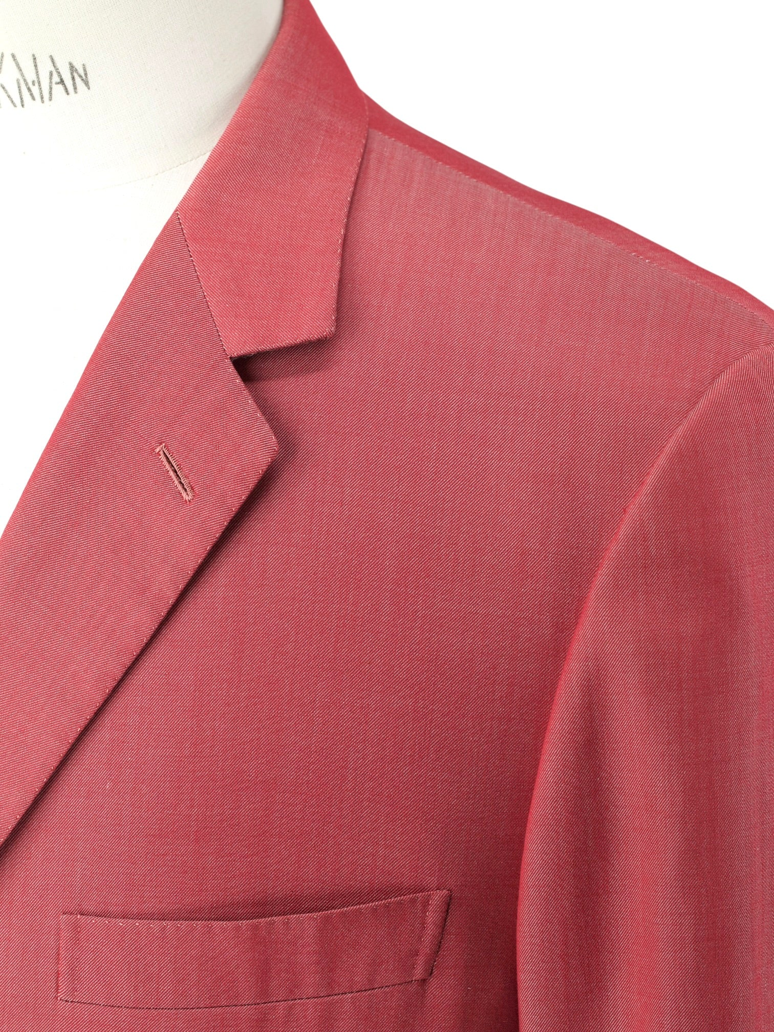 Brioni Coral Pink Silk & Cotton Twill "Prossimo" Summer Jacket