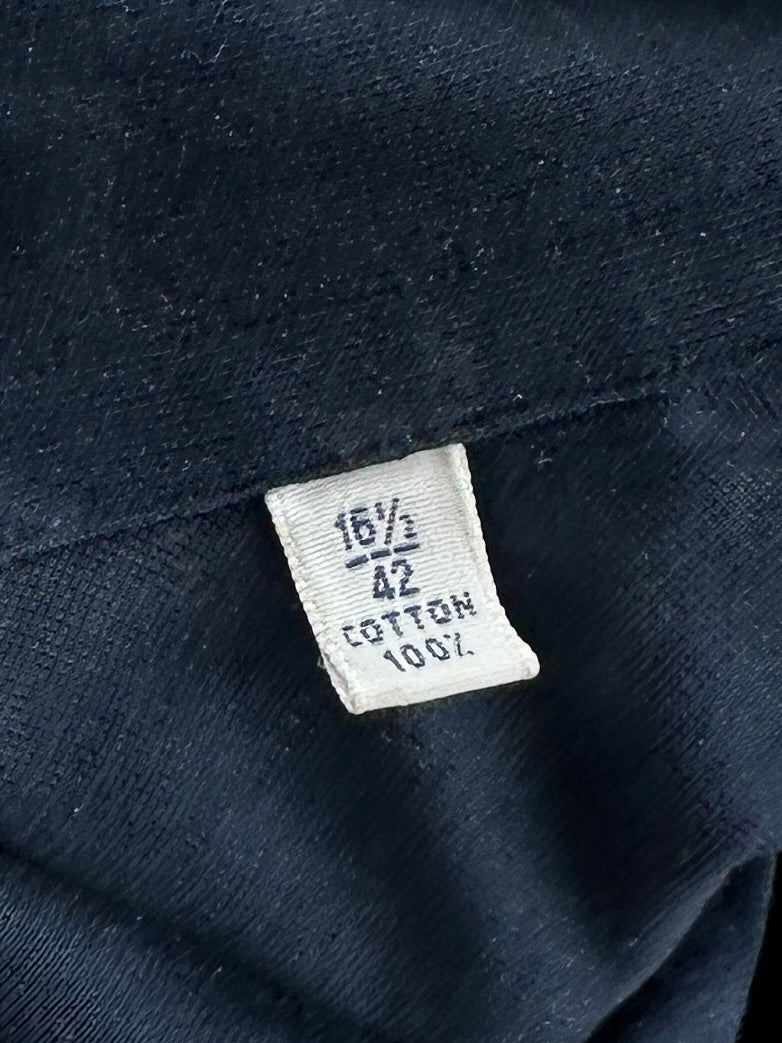 Fray Navy Jersey Knitted Shirt