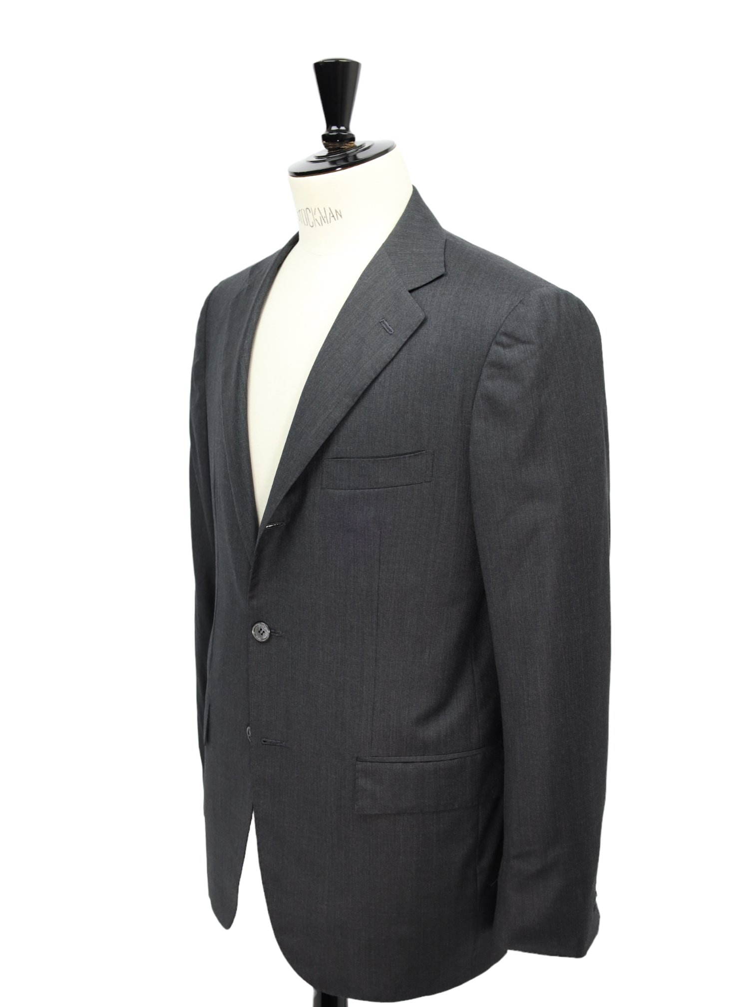 Kiton Dark Grey Pinpoint Suit