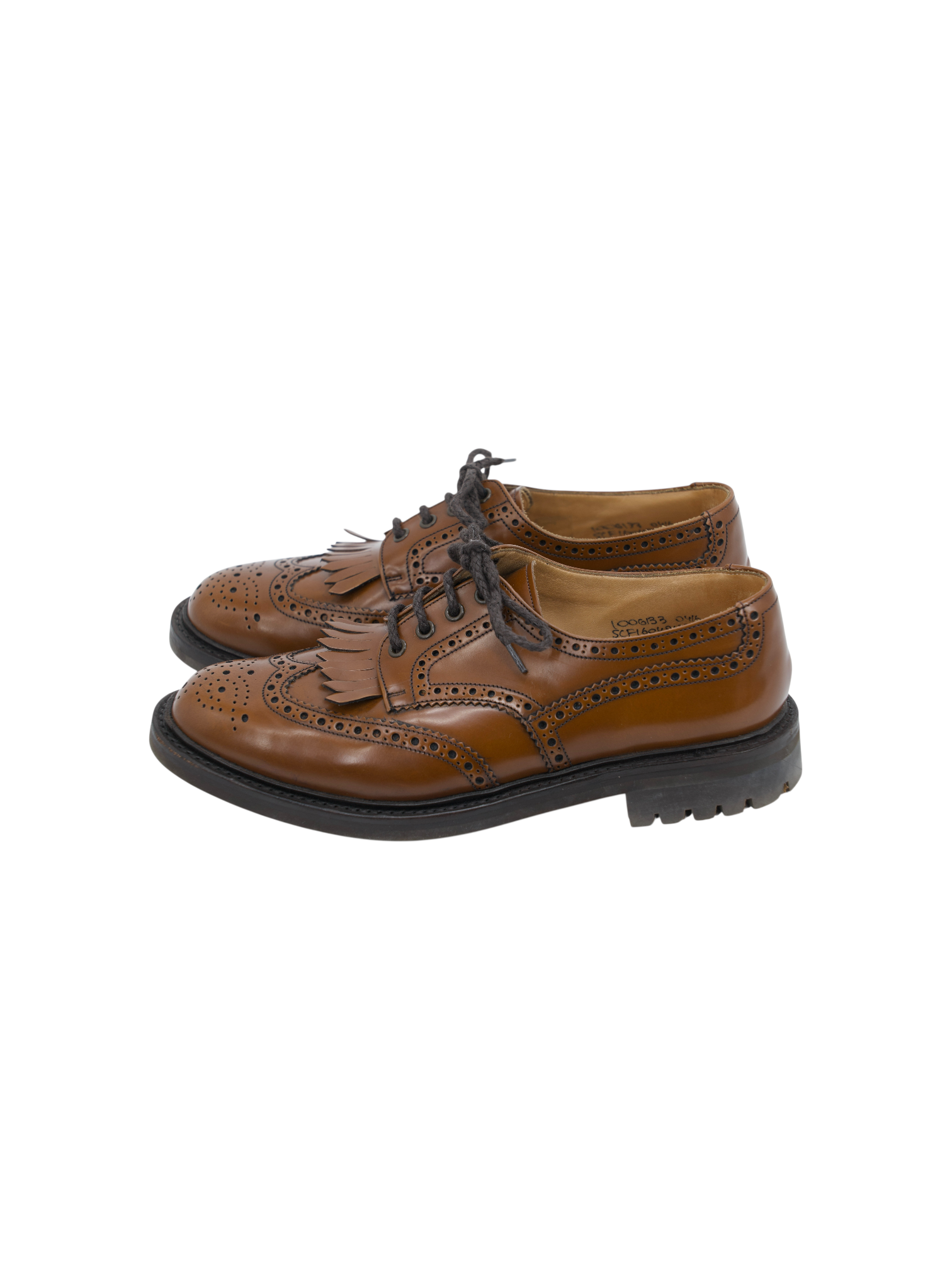 Church's Cognac Brown Plowden Brogue Derby Lace-ups
