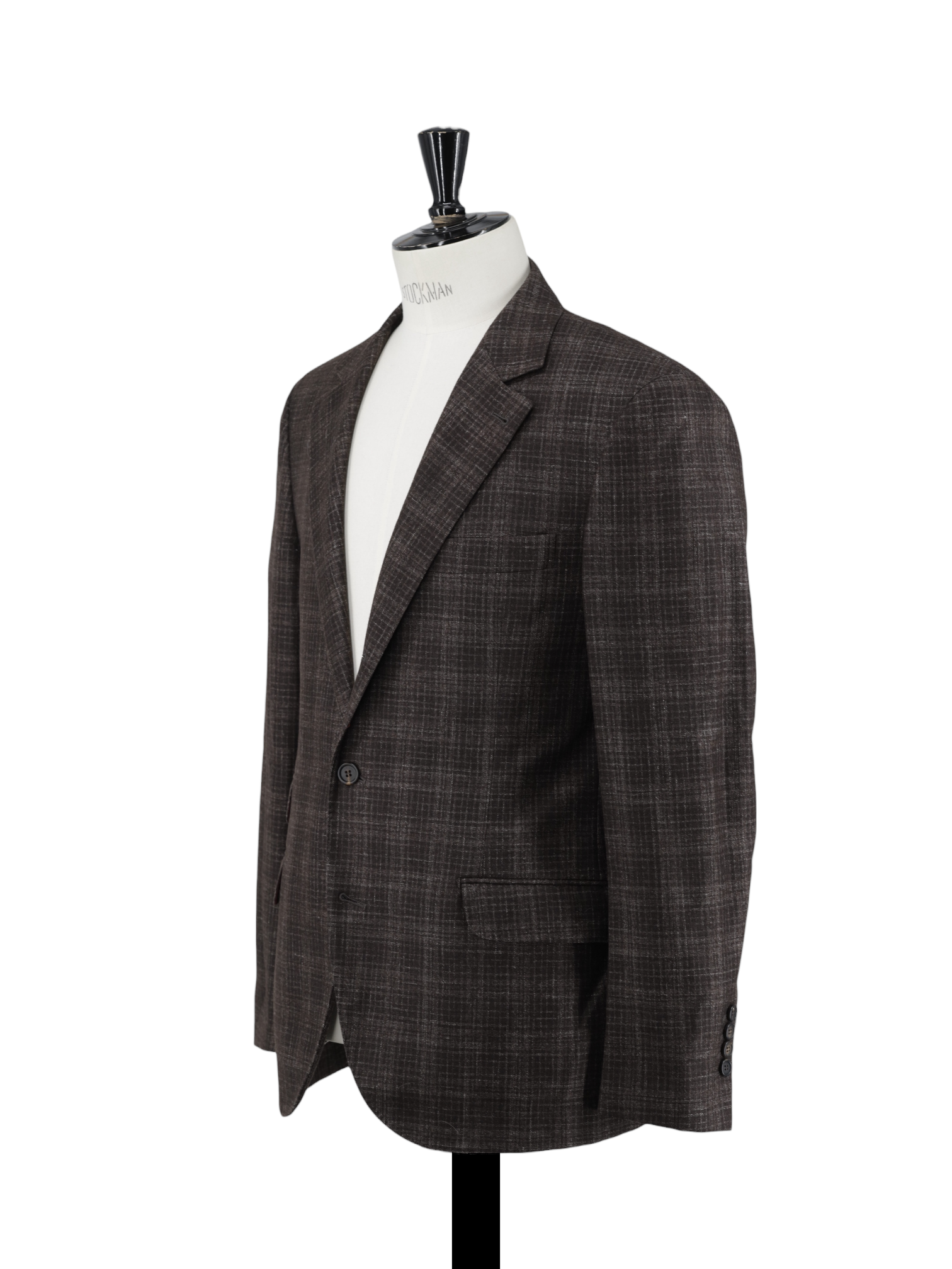 Brunello Cucinelli Dark Brown Wool, Silk, Linen & Cashmere Mélange Jacket