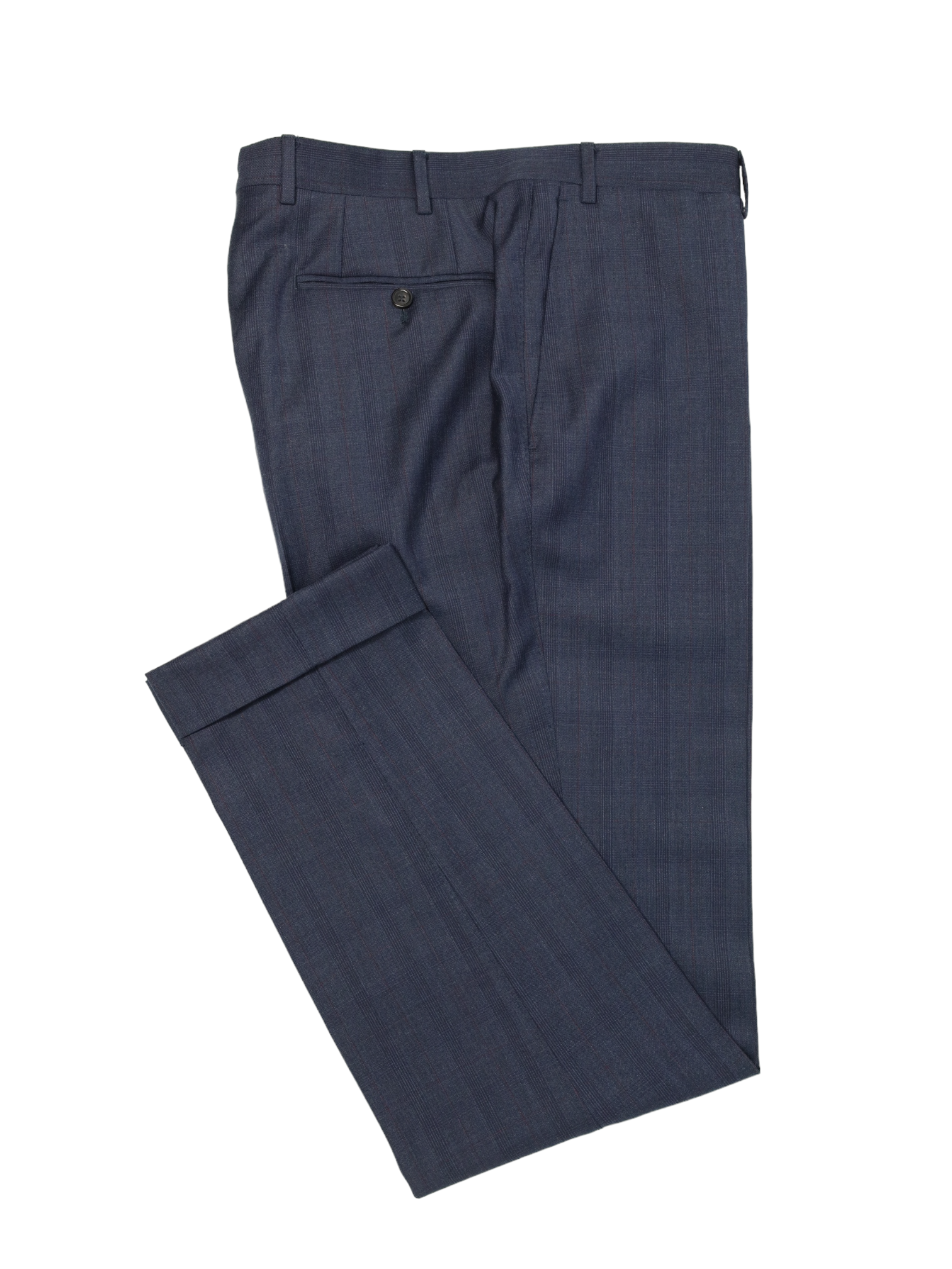 Canali Blue Glenplaid Suit
