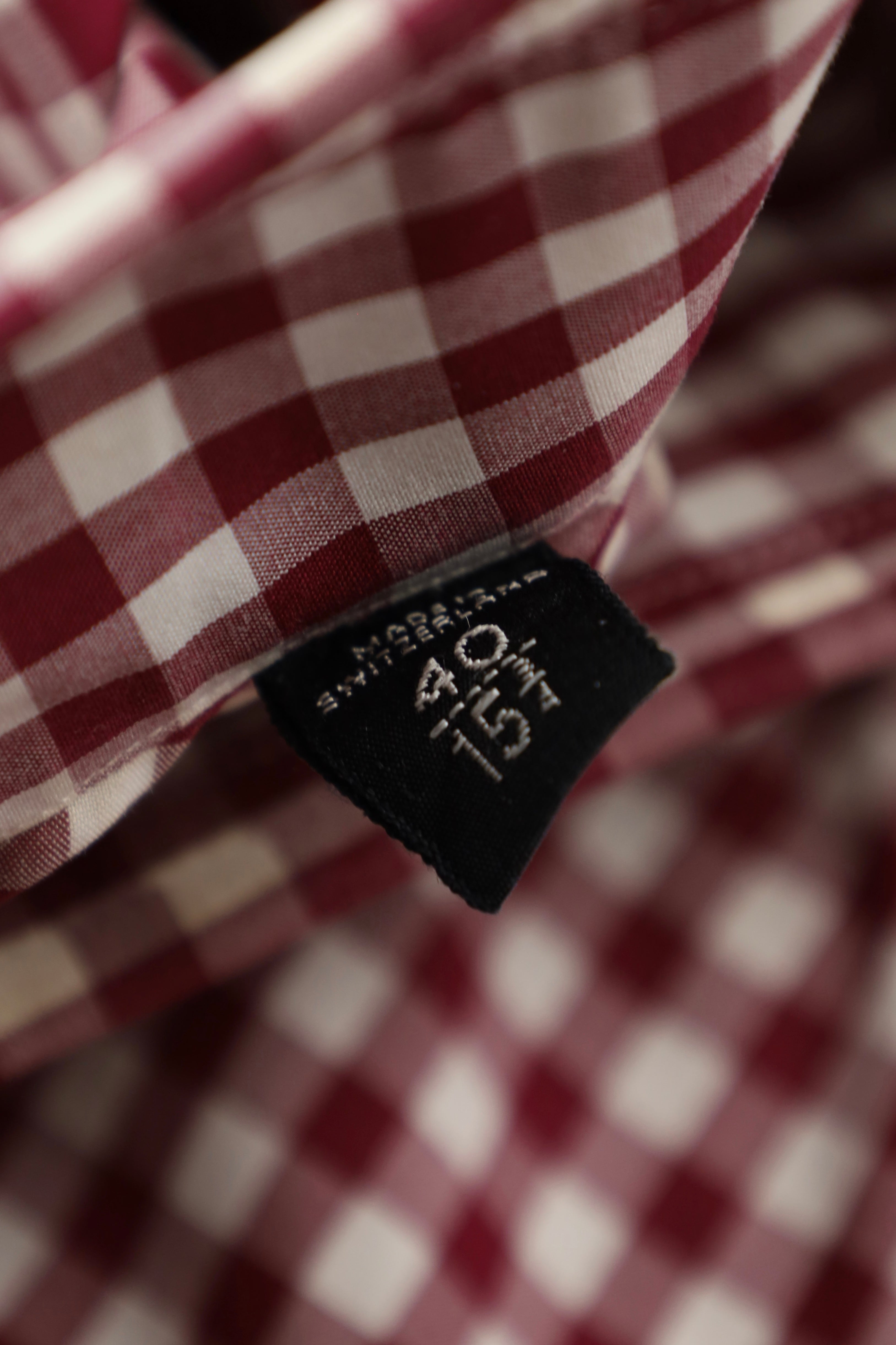 Tom Ford Red Gingham Check Shirt