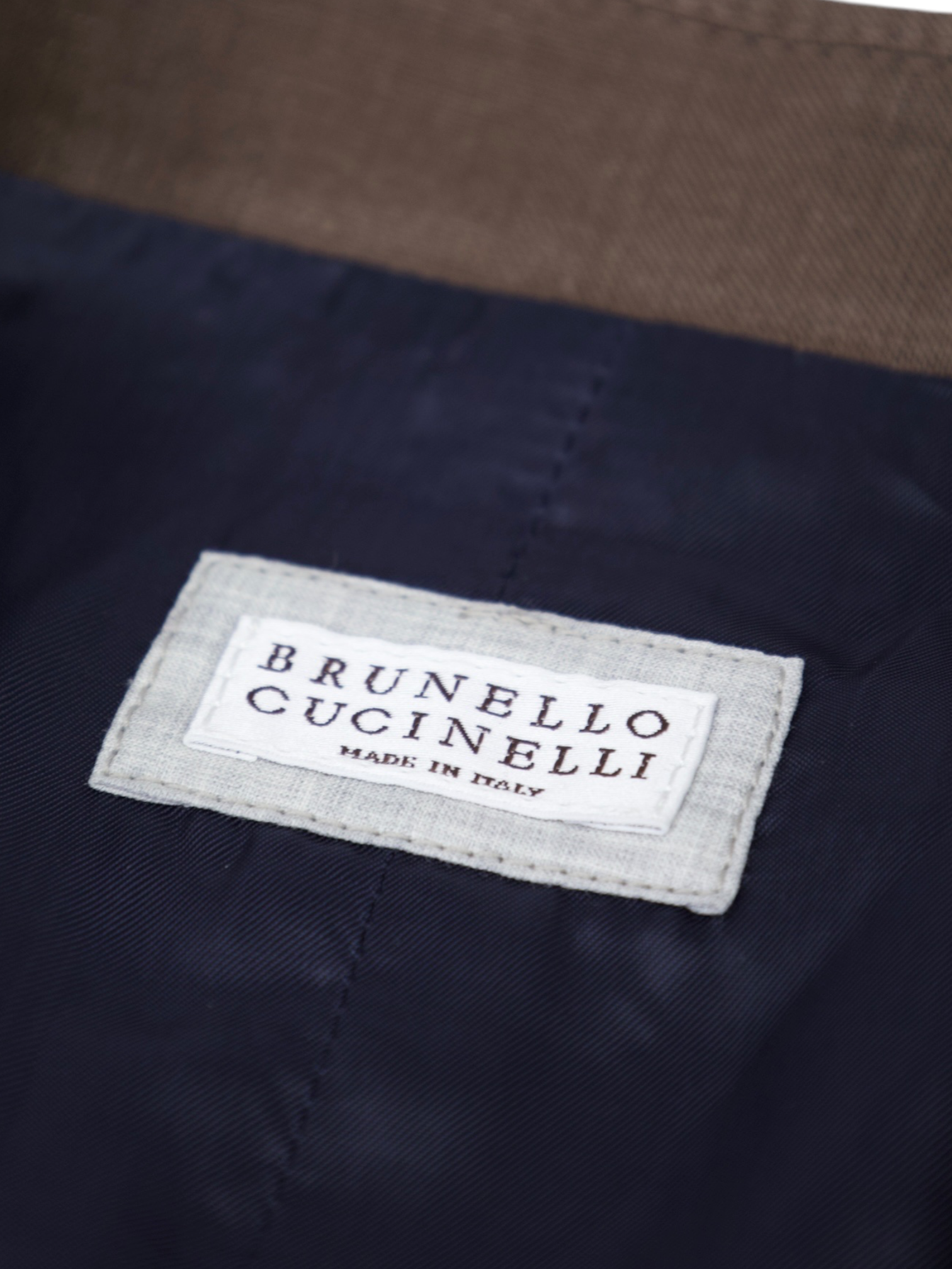 Brunello Cucinelli Tobacco Brown Linen Waistcoat