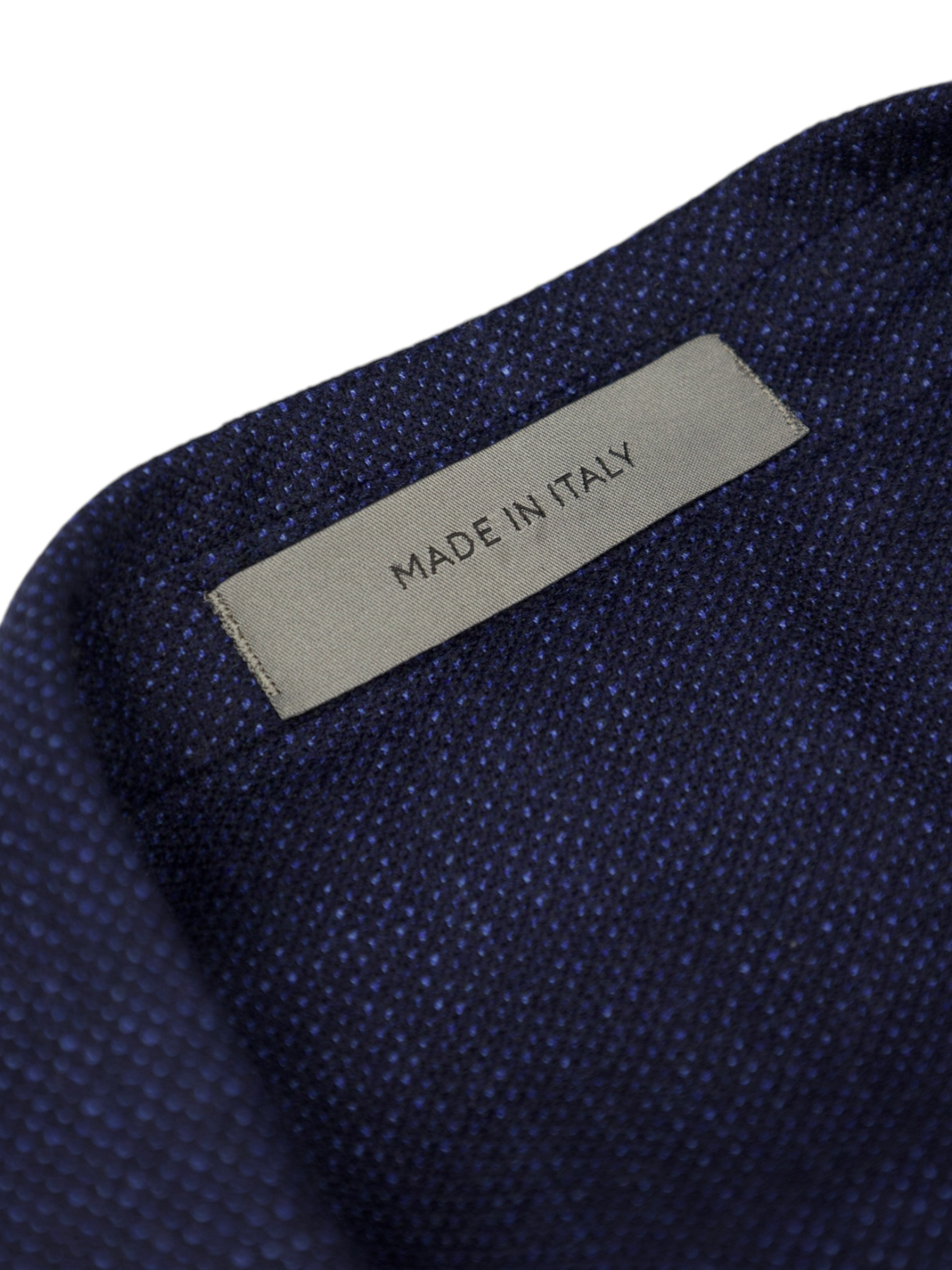 Corneliani Blue Virgin Wool Bicolor Pinpoint Jacket