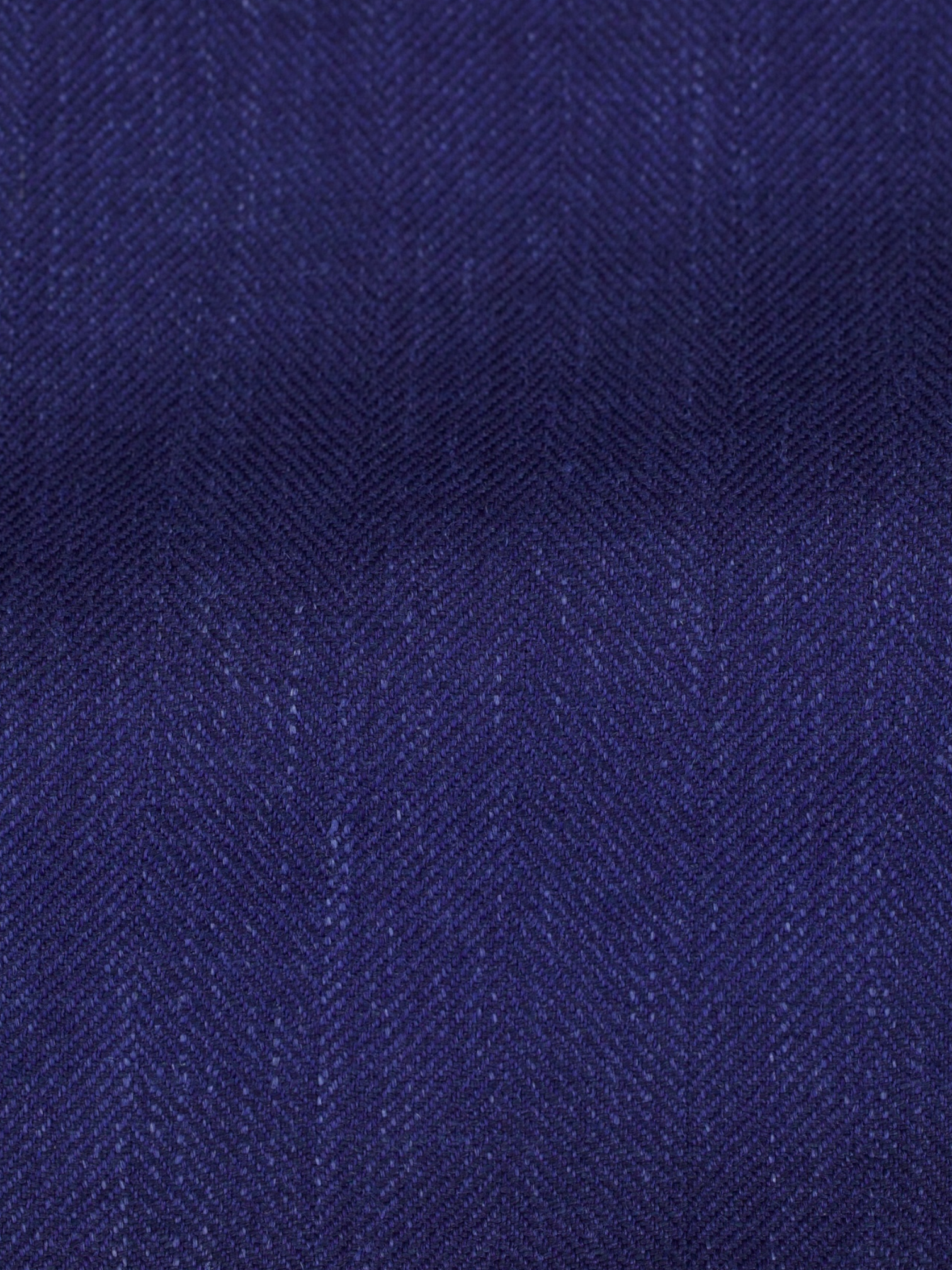 Caruso Azure Blue Wool, Silk & Linen Herringbone "Aida" Jacket