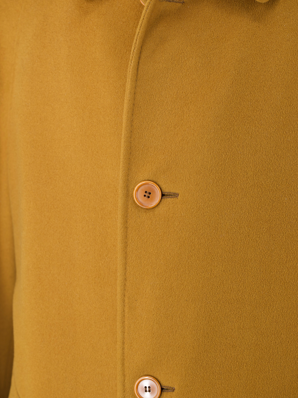 Canali Caramel Brown Vintage Wool & Cashmere Balmacaan Overcoat