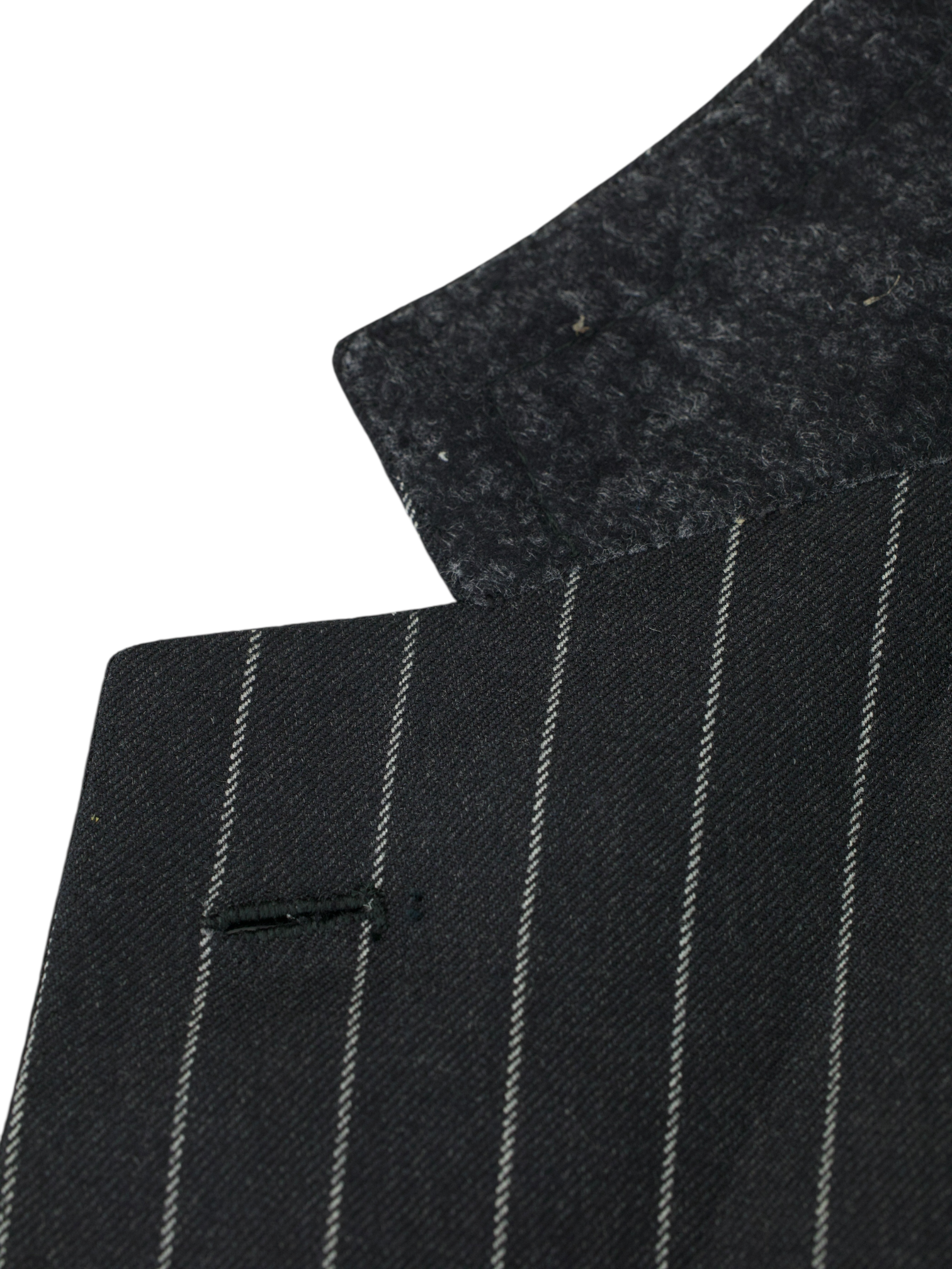 Brioni Dark Grey Gabardine-Wool "Roman Style" Pinstripe Suit