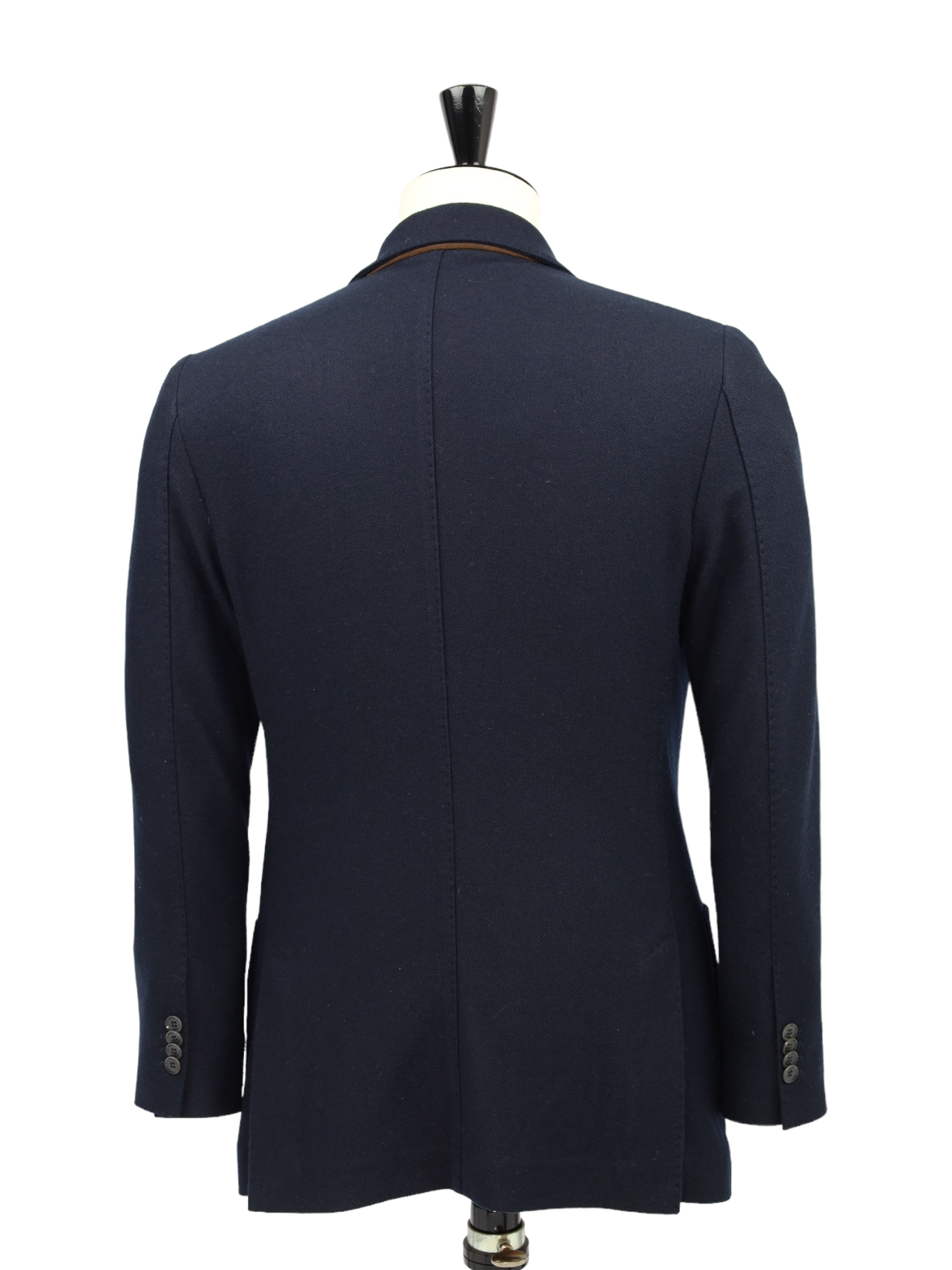 Loro Piana Navy Silk & Cashmere Micro-Structure Jacket