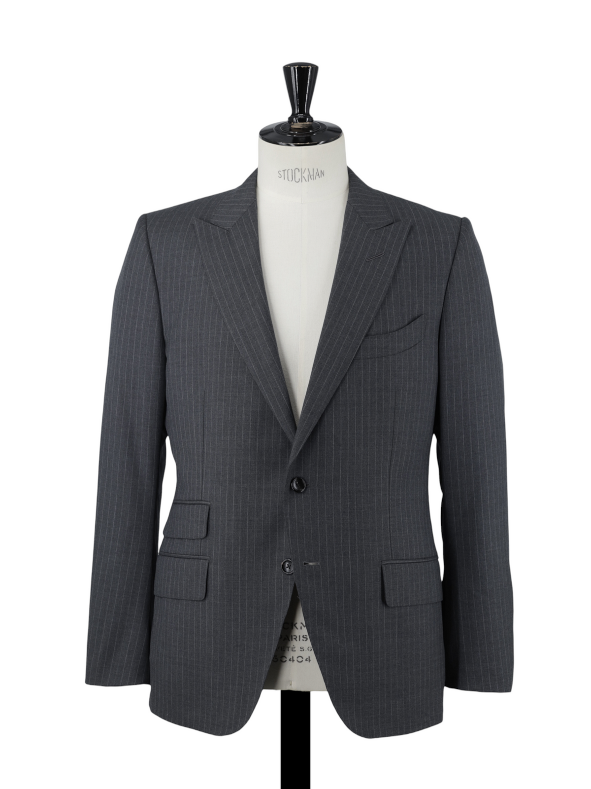 Tom Ford Grey Fine-Wool Pinstripe Peak-Lapel O'Connor Suit