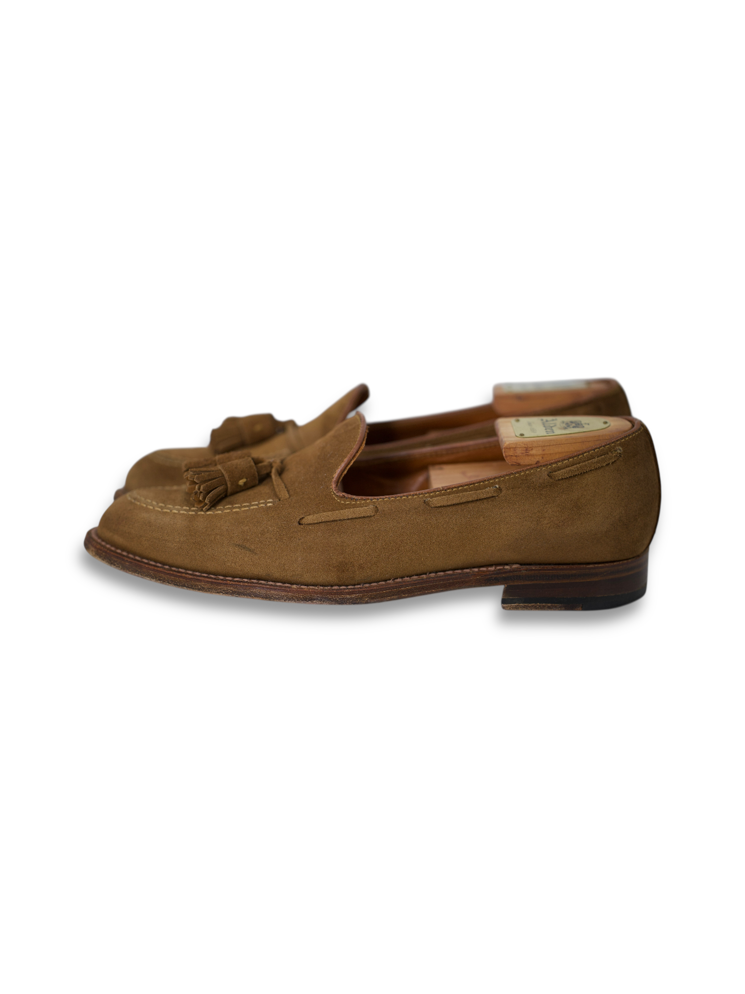 Alden x Fortela Nut Brown Suede Tassel Loafer