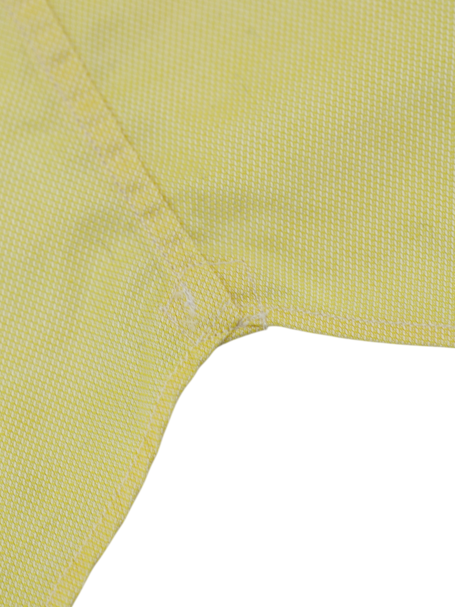 Fray Butter Yellow Cotton "Miami" One-Piece Collar Shirt