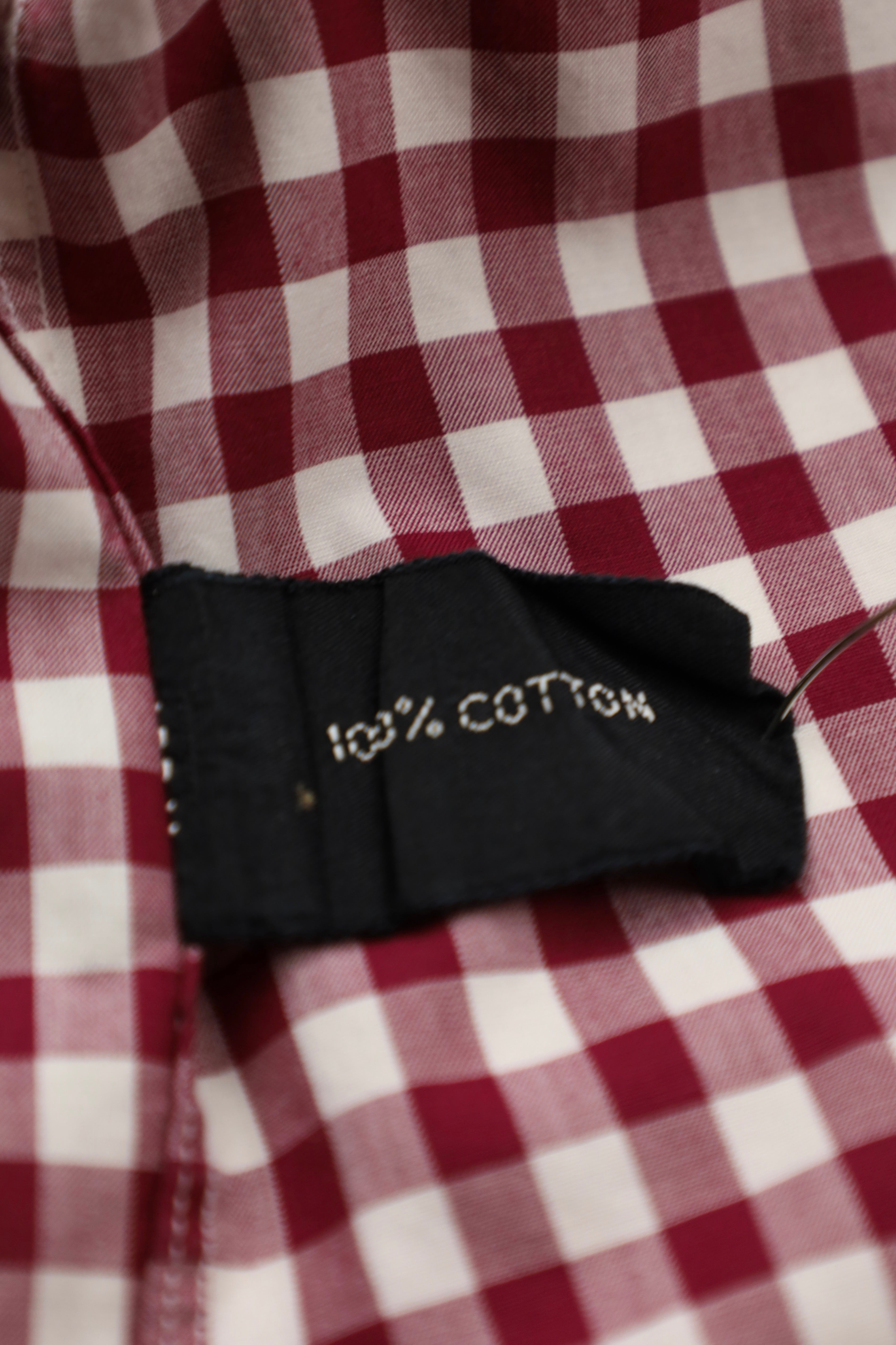Tom Ford Red Gingham Check Shirt