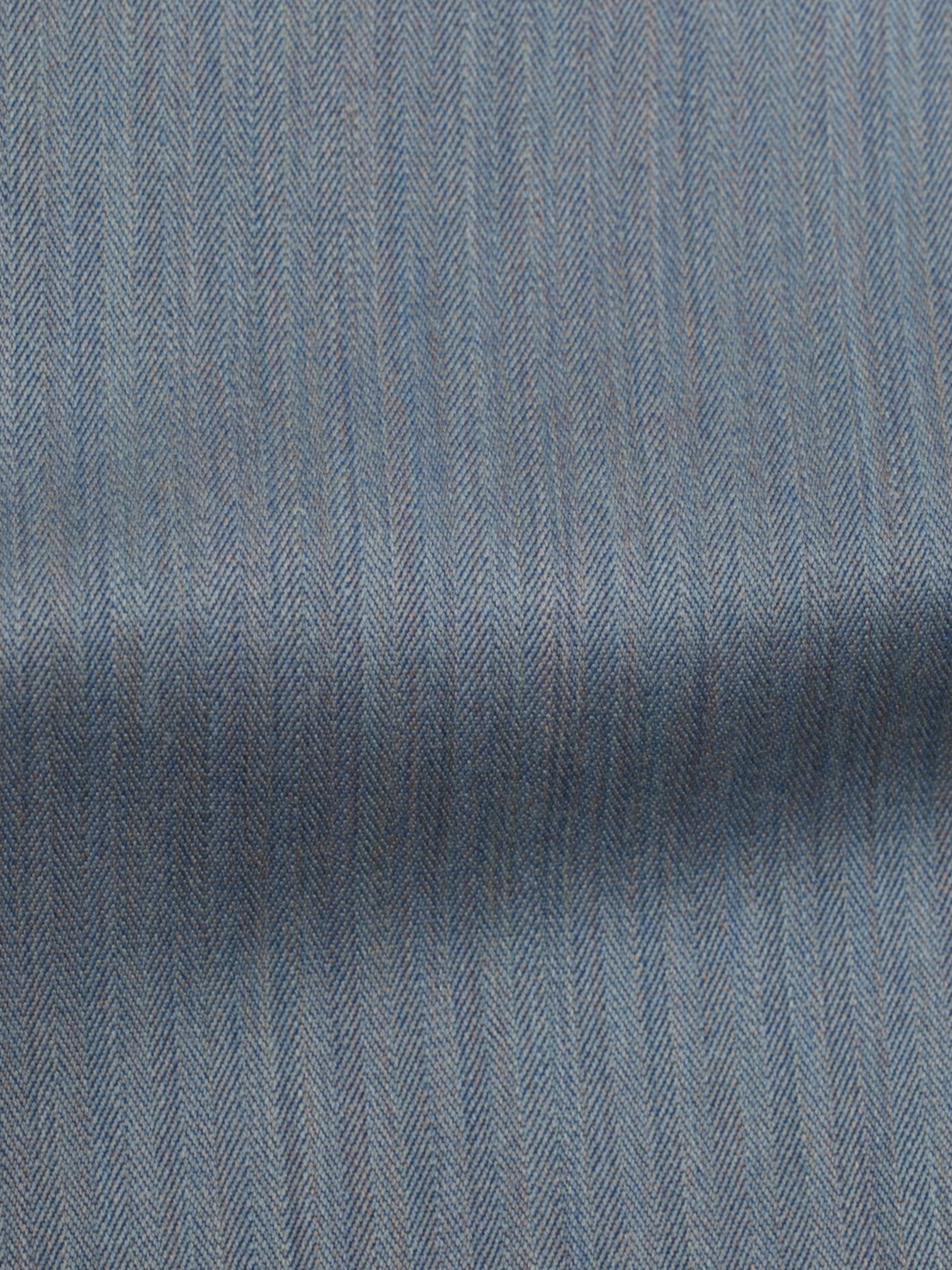 Brioni Light Grey & Blue Wool Iridescent-Herringbone Roman-Style Suit