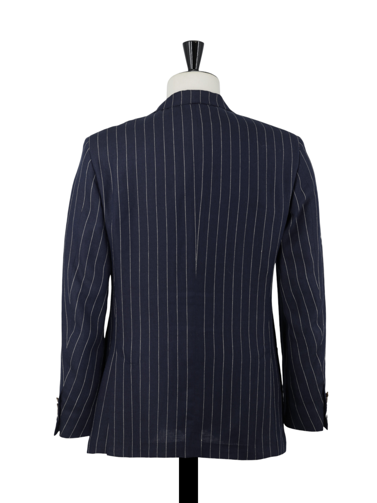 Ralph Lauren Navy Linen & Wool “Made in Italy” Pinstripe Jacket