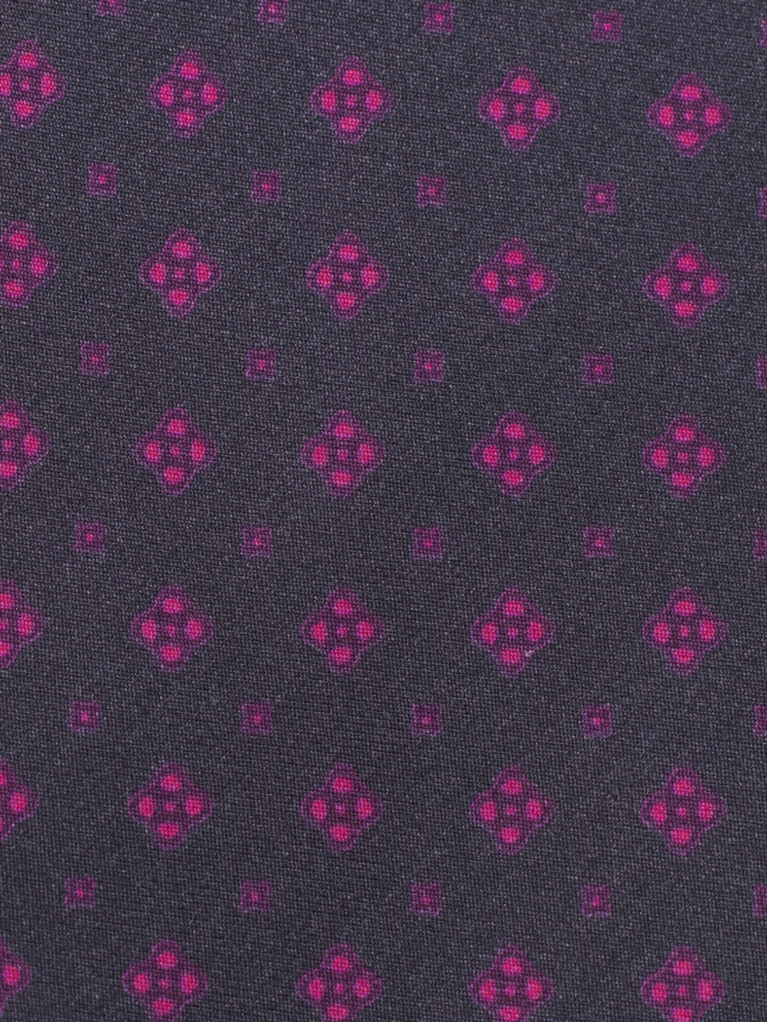 Kiton 5-Fold Warm Taupe & Pink Silk Geometric Tie