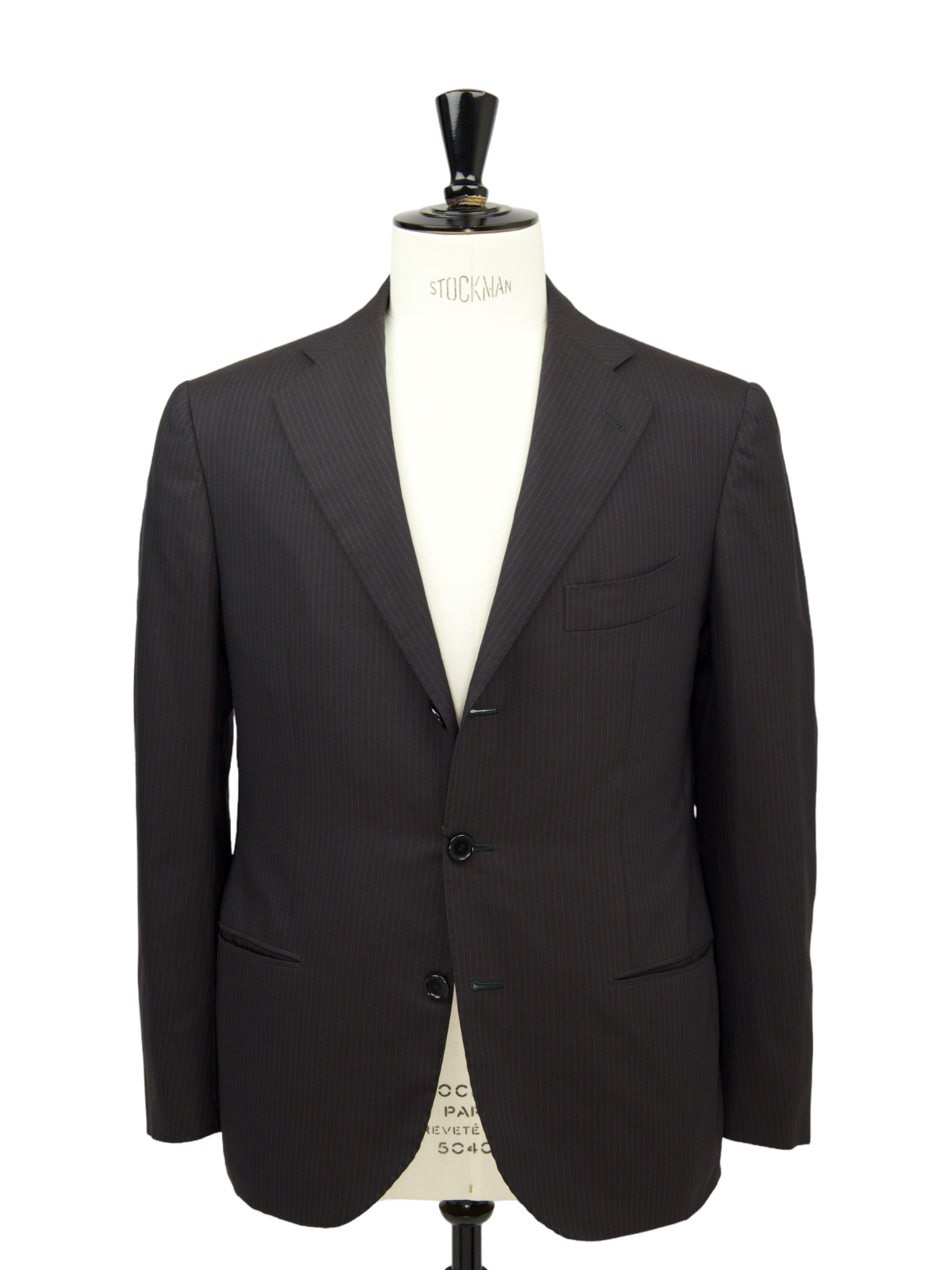 Cesare Attolini Brown Pinstripe Suit
