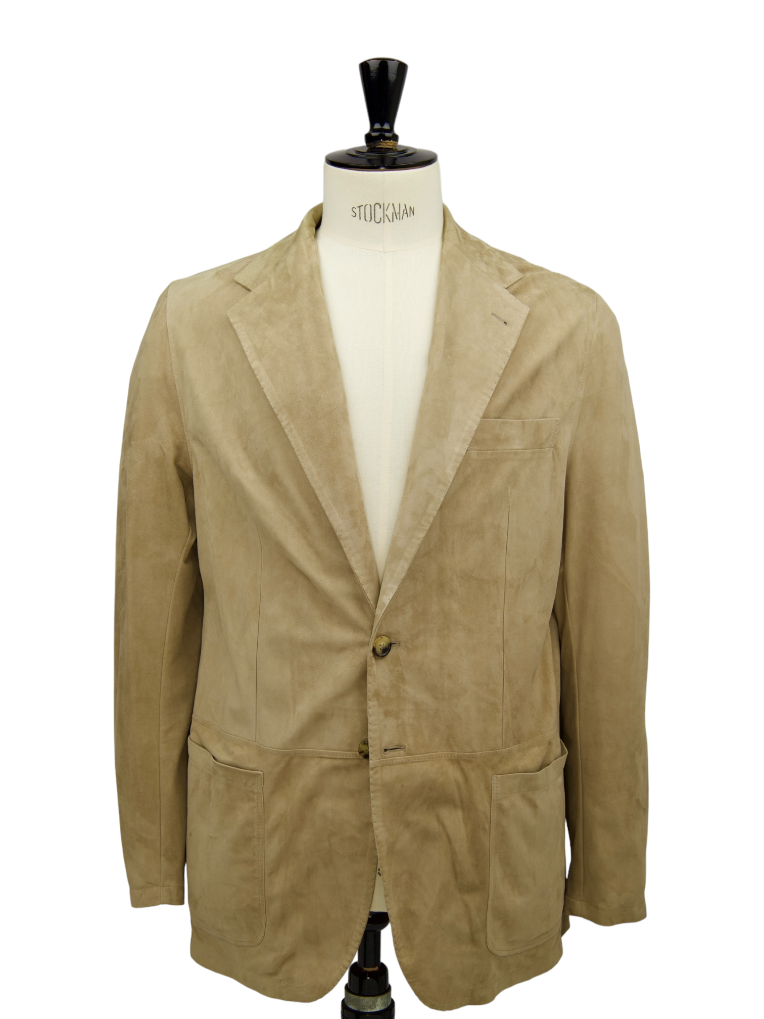 Rifugio Beige Italian Suede Handmade Blazer Jacket