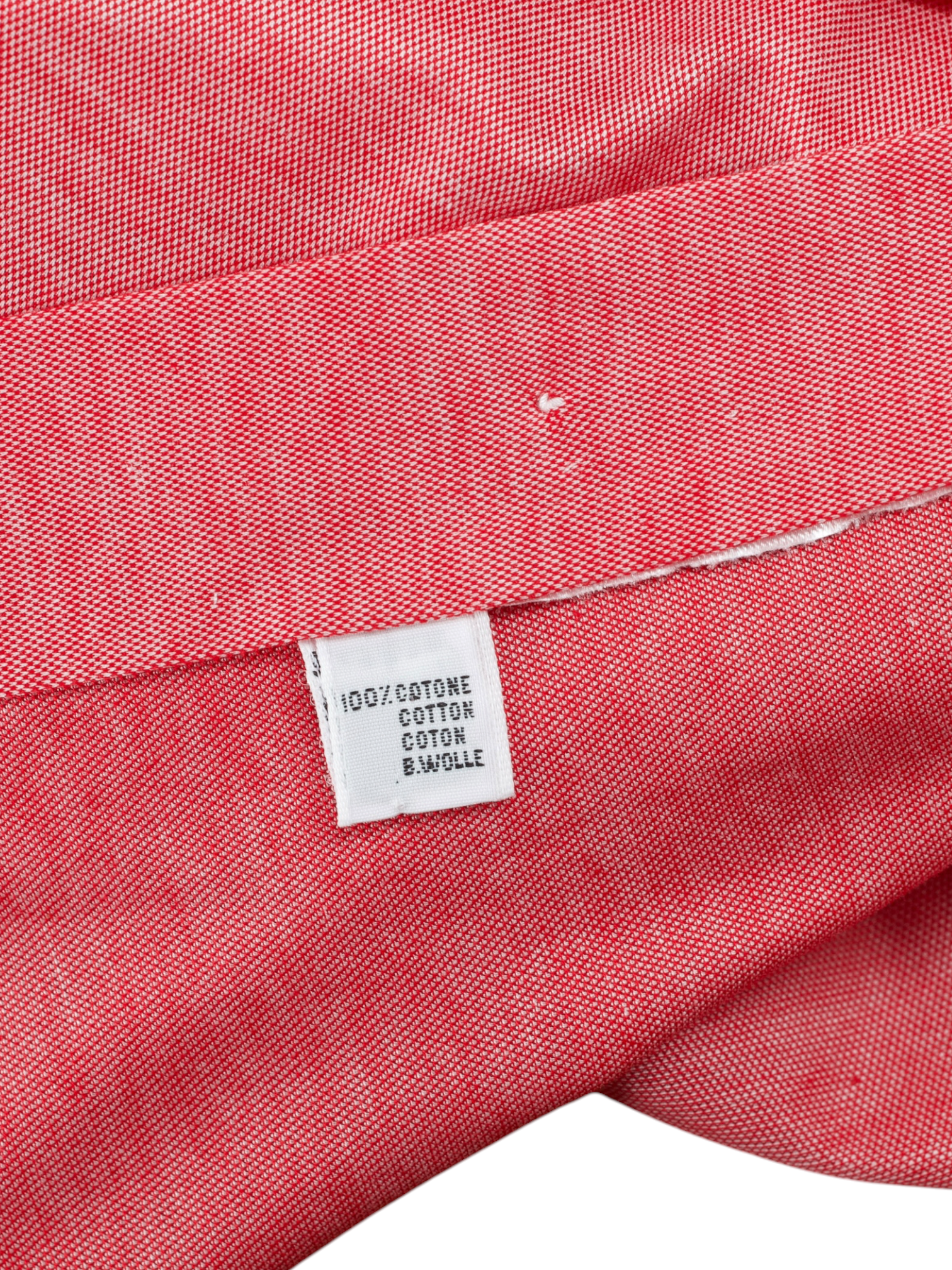 Kiton Coral Red Soft-Cotton Neapolitan Summer Shirt