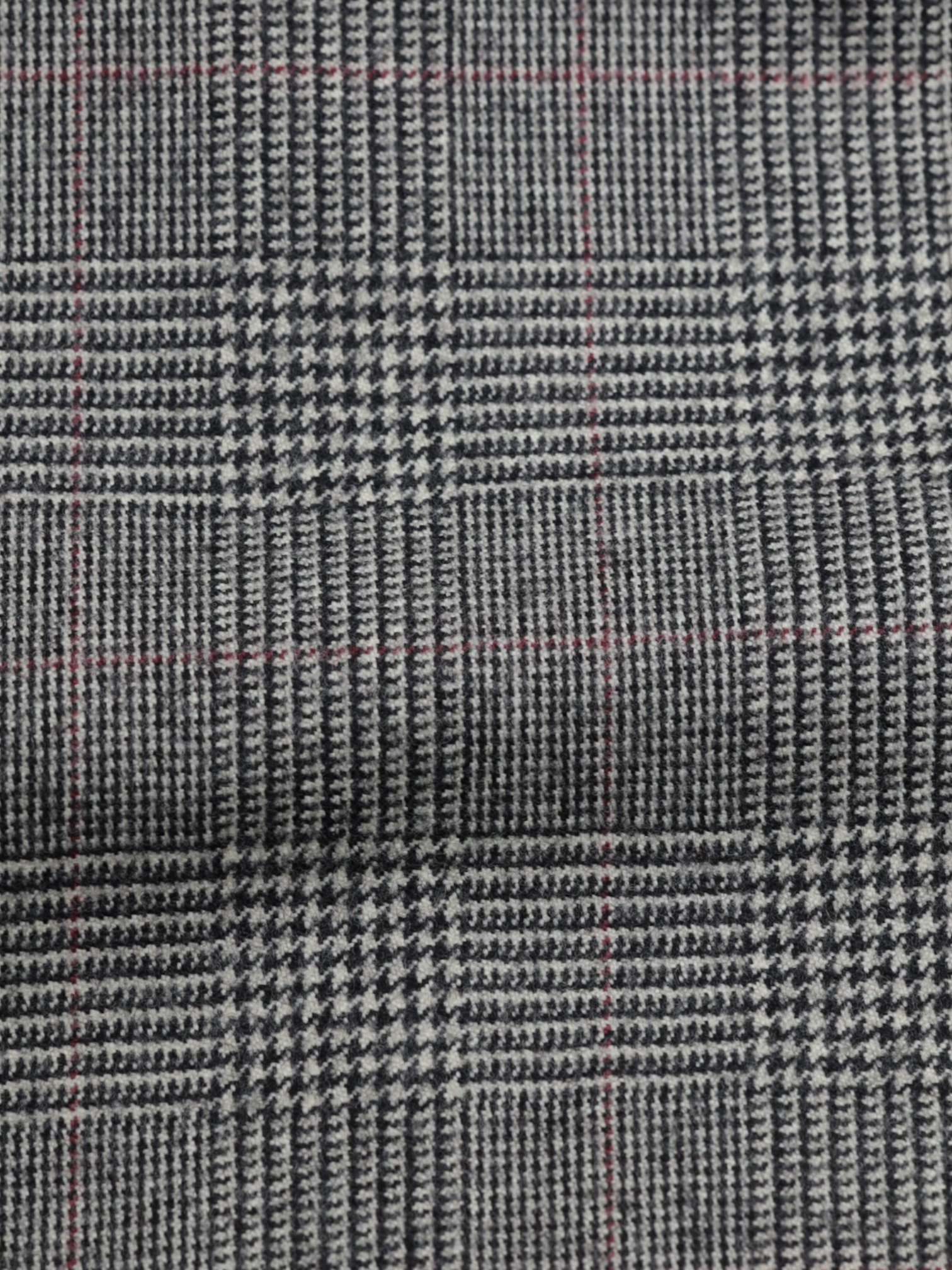 Brioni Grey & Red Double Breasted Prince of Wales Roman-Style Suit