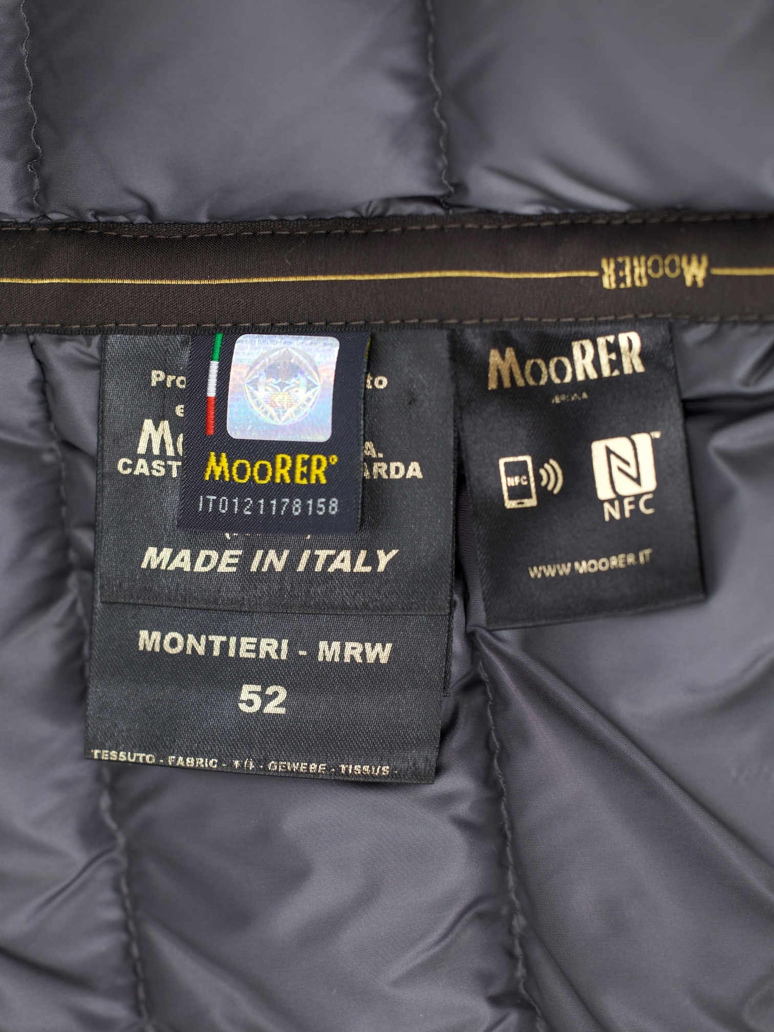 MooRER Grey Wool & Cashmere Down-Padded Montieri Jacket
