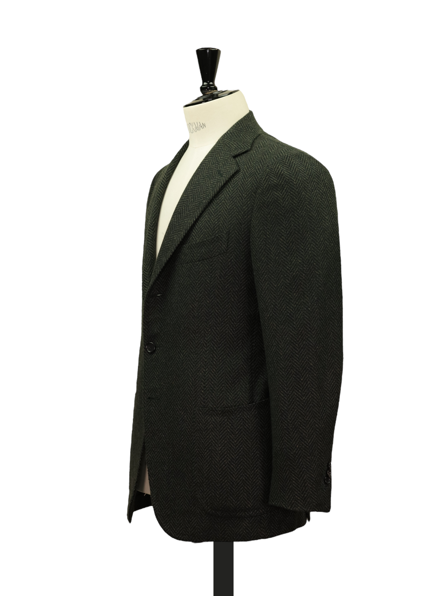 Cesare Attolini Forest Green Pure-Cashmere Herringbone Jacket