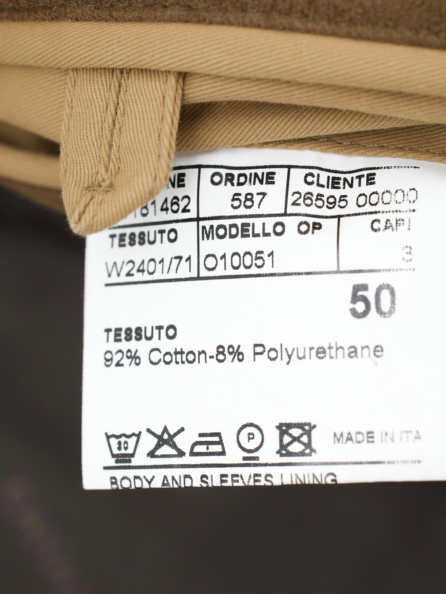 Canali Brown Cotton-Twill Water Repellent Carcoat