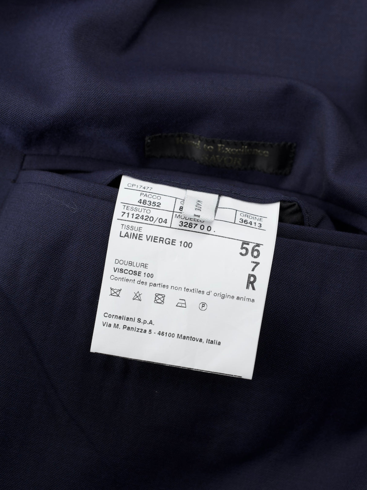 Corneliani Dark Blue Wool " Road to Excellence" Lightweight Carcoat