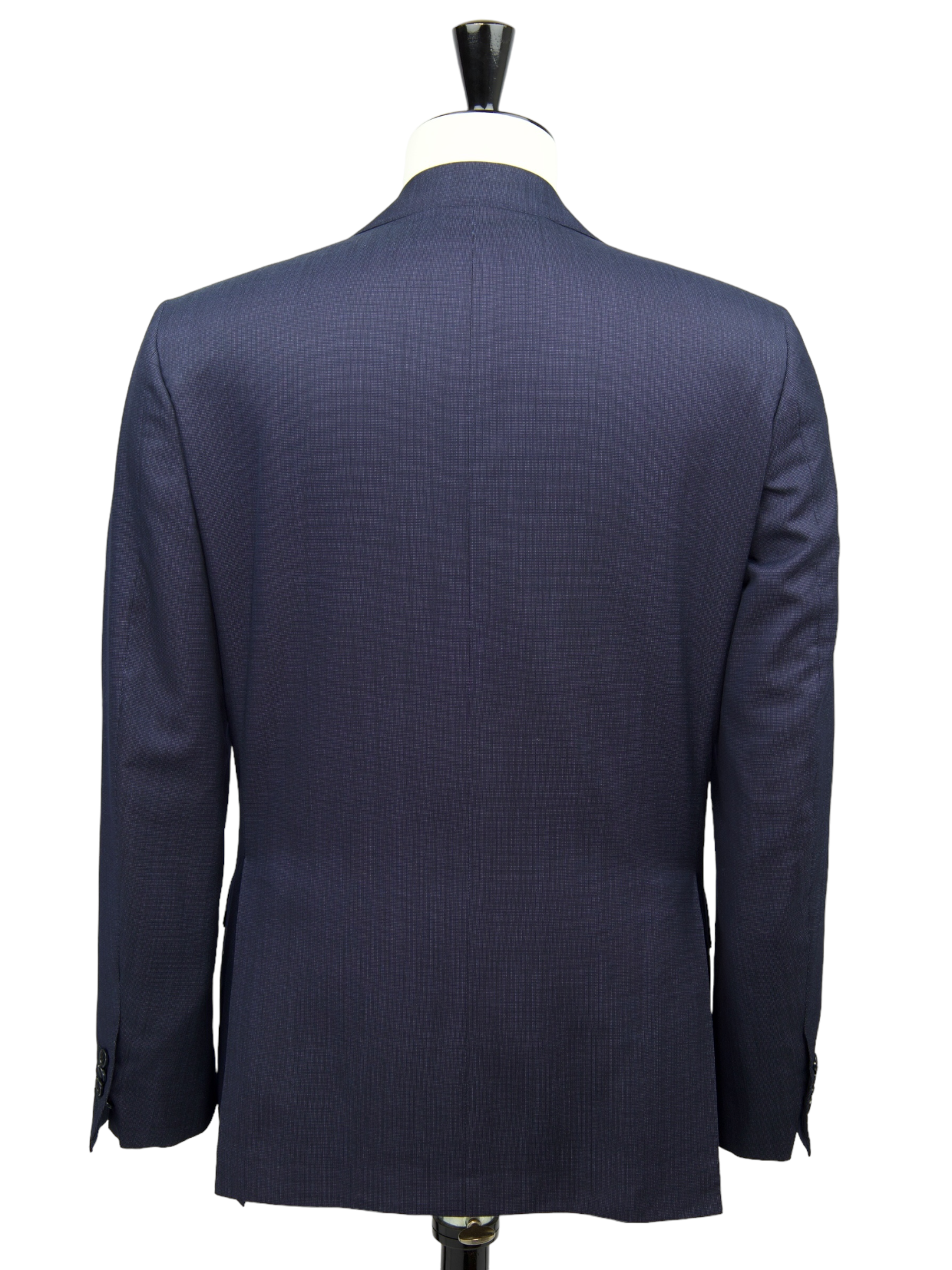 Kiton Blue Pin-Point Extrafine Wool Suit