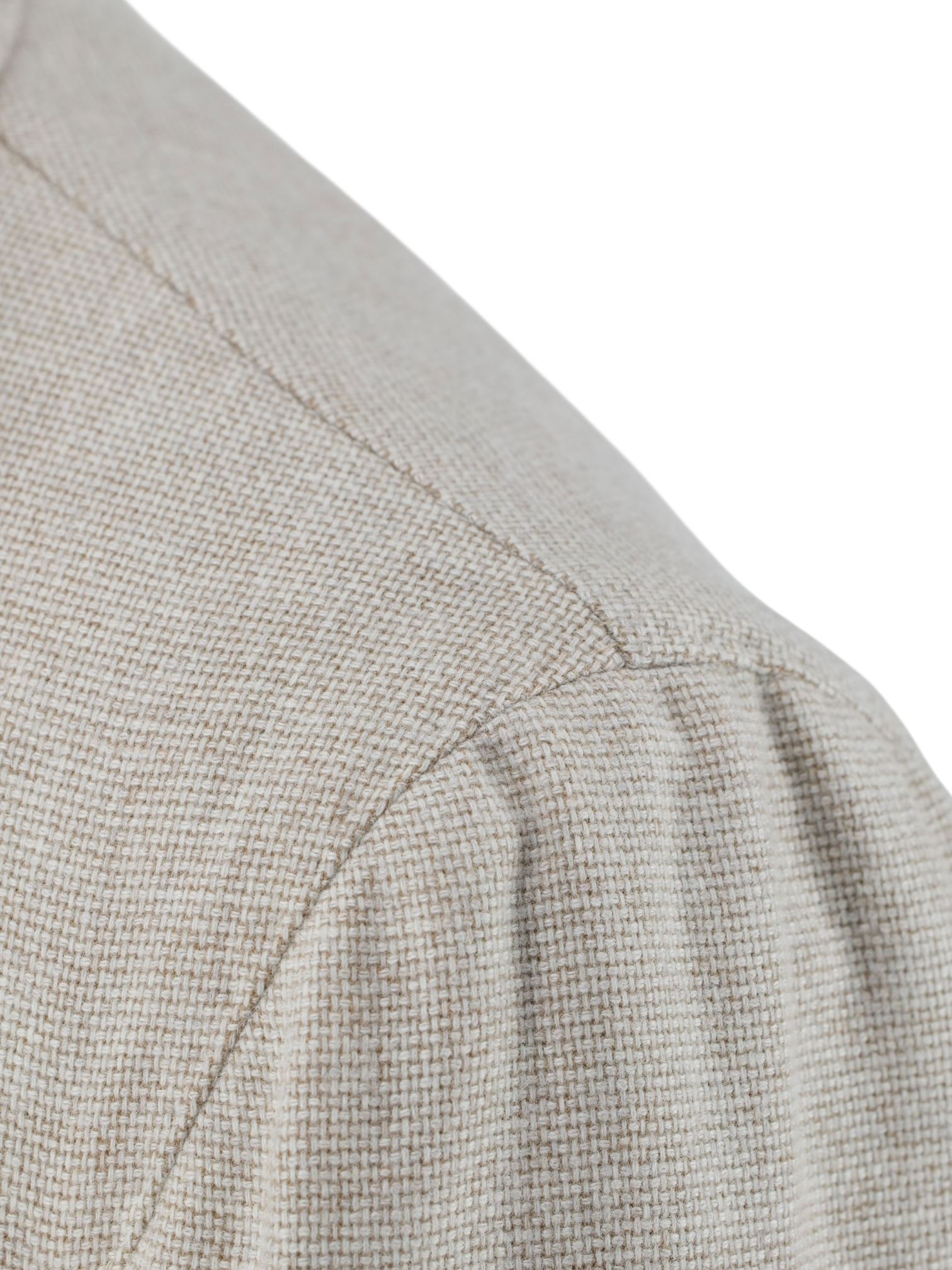Orazio Luciano Sand Wool, Cashmere & Stretch Basket-Weave Jacket