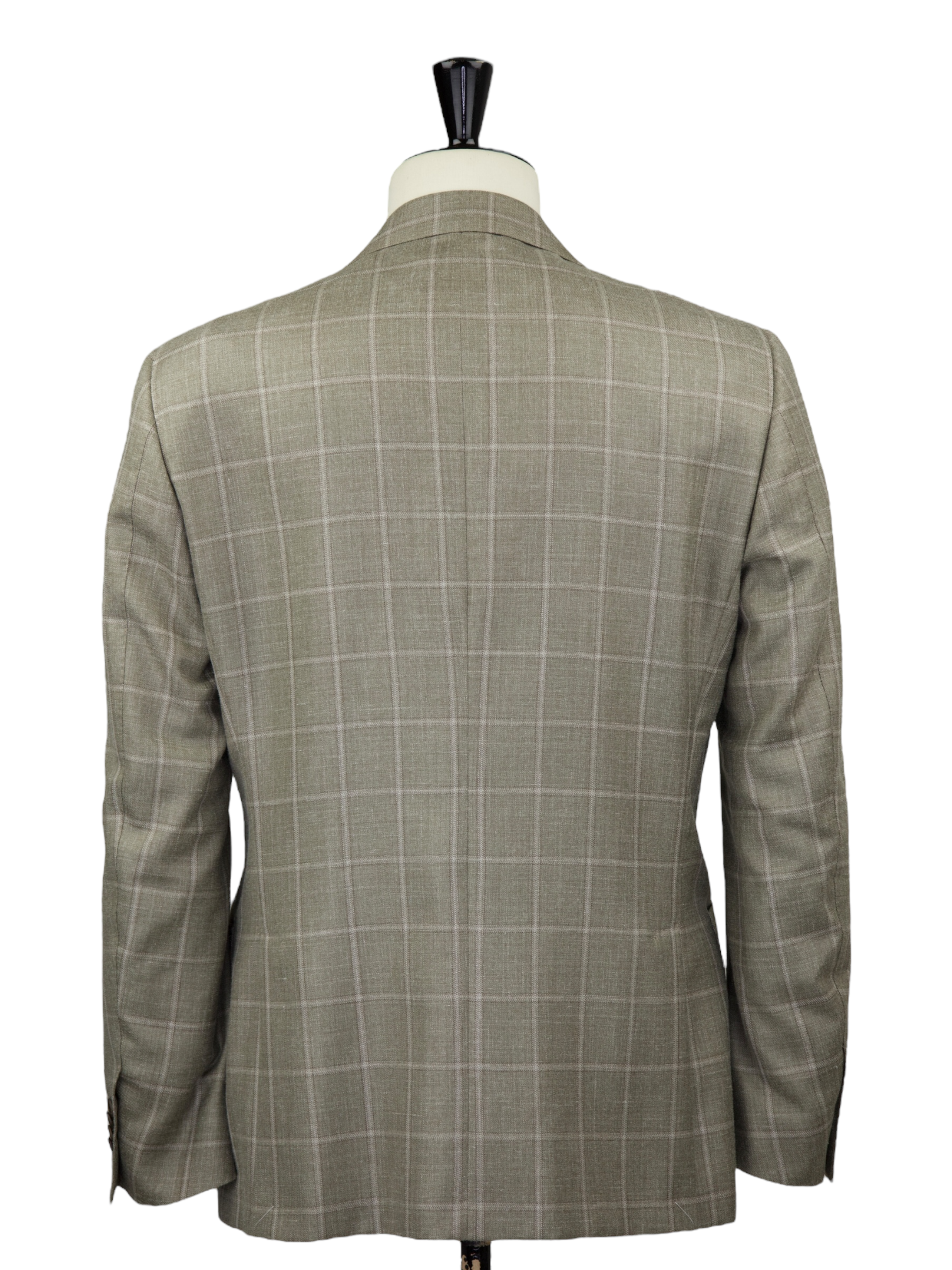Corneliani Taupe Windowpane Jacket