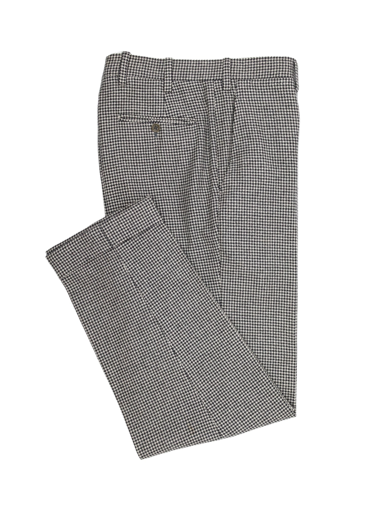 Kiton zwart-wit pied de poule kasjmierpak