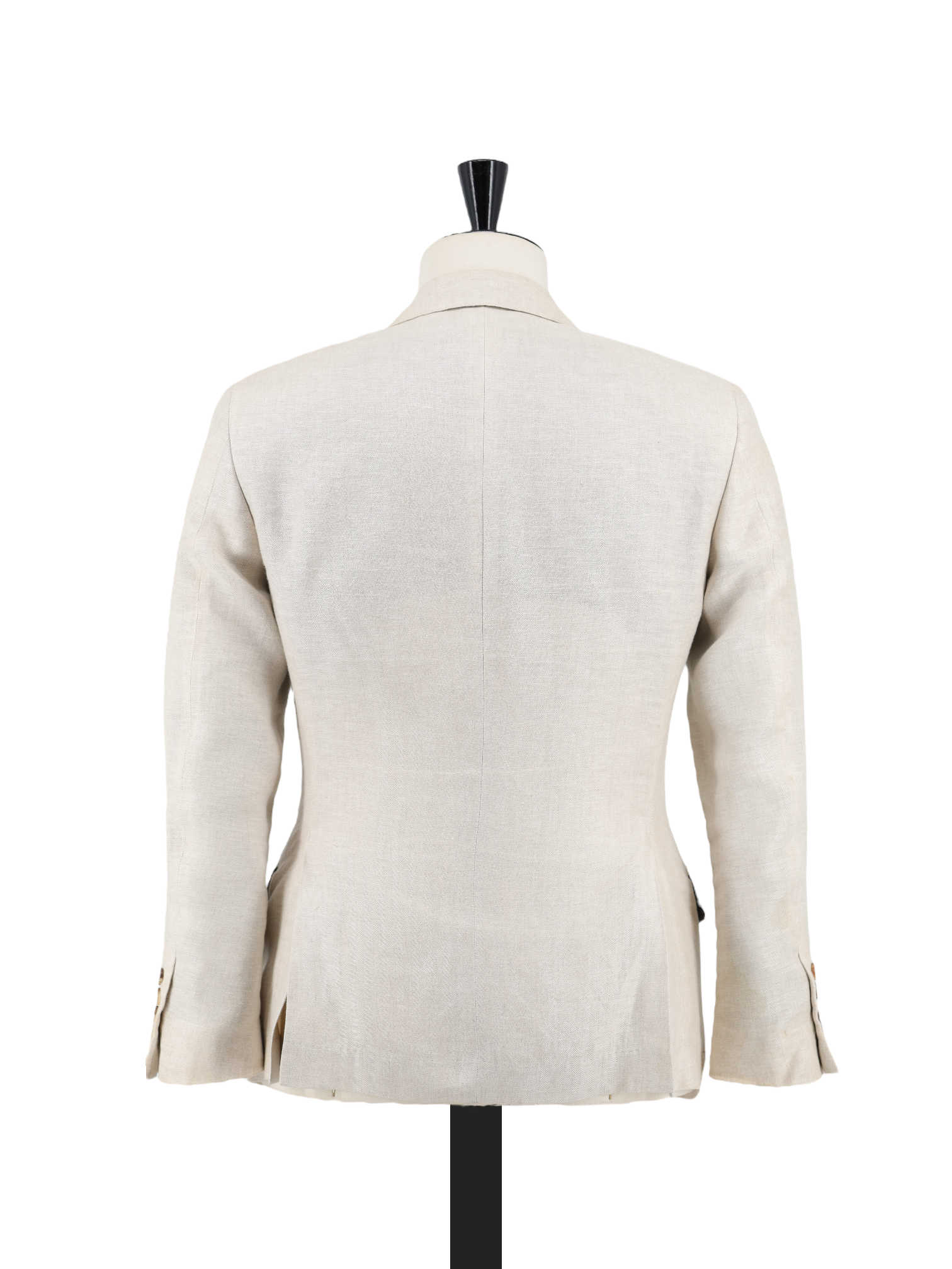 Brunello Cucinelli Sand Pure Linen Herringbone Summer Jacket