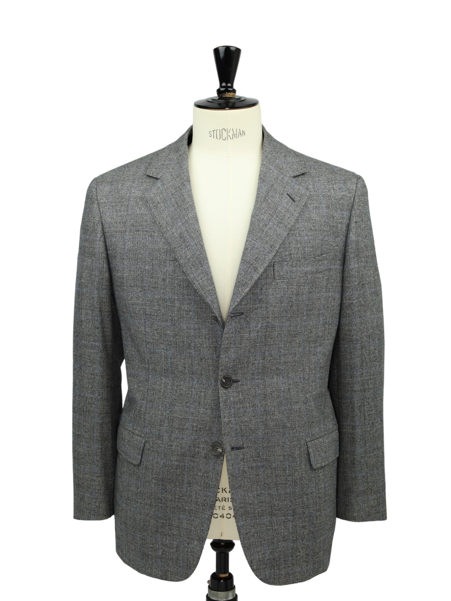 Brioni Grey Prince of Wales Check Flannel Nomentano Suit