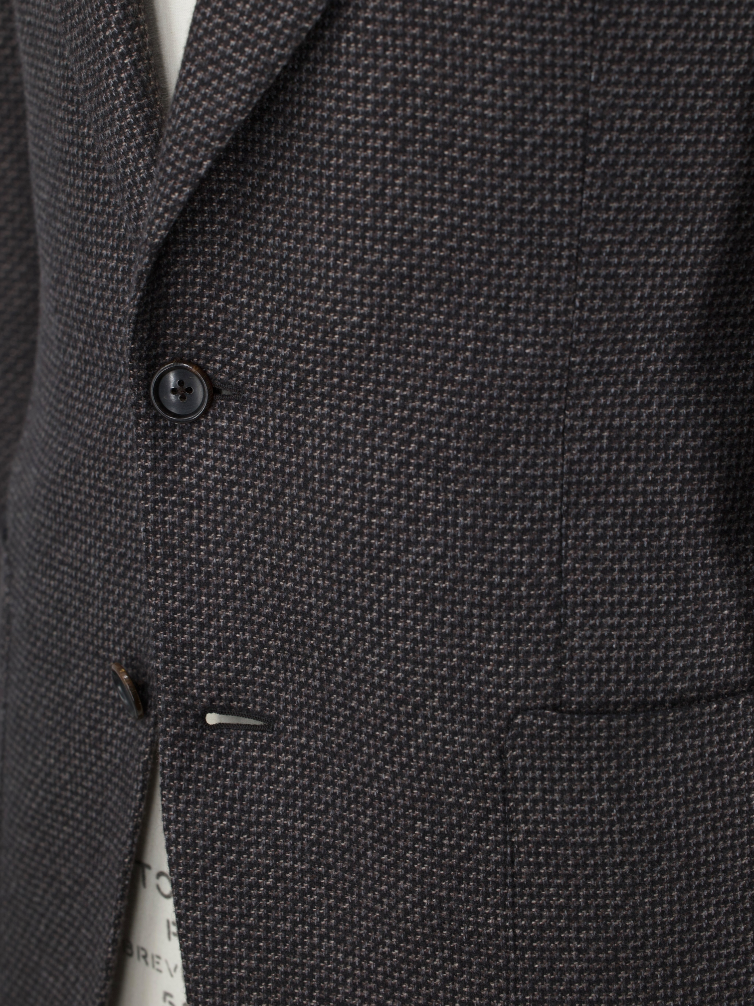 Tom Ford Warm Taupe Silk & Cashmere Micro-Pattern Windsor Jacket